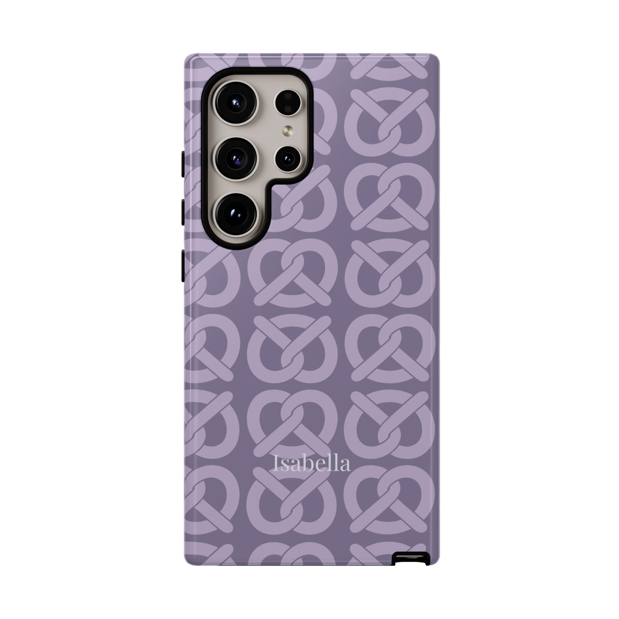 BREZN MONOGRAMM LAVENDEL – Personalisierte Handyhülle mit Dual-Layer-Schutz