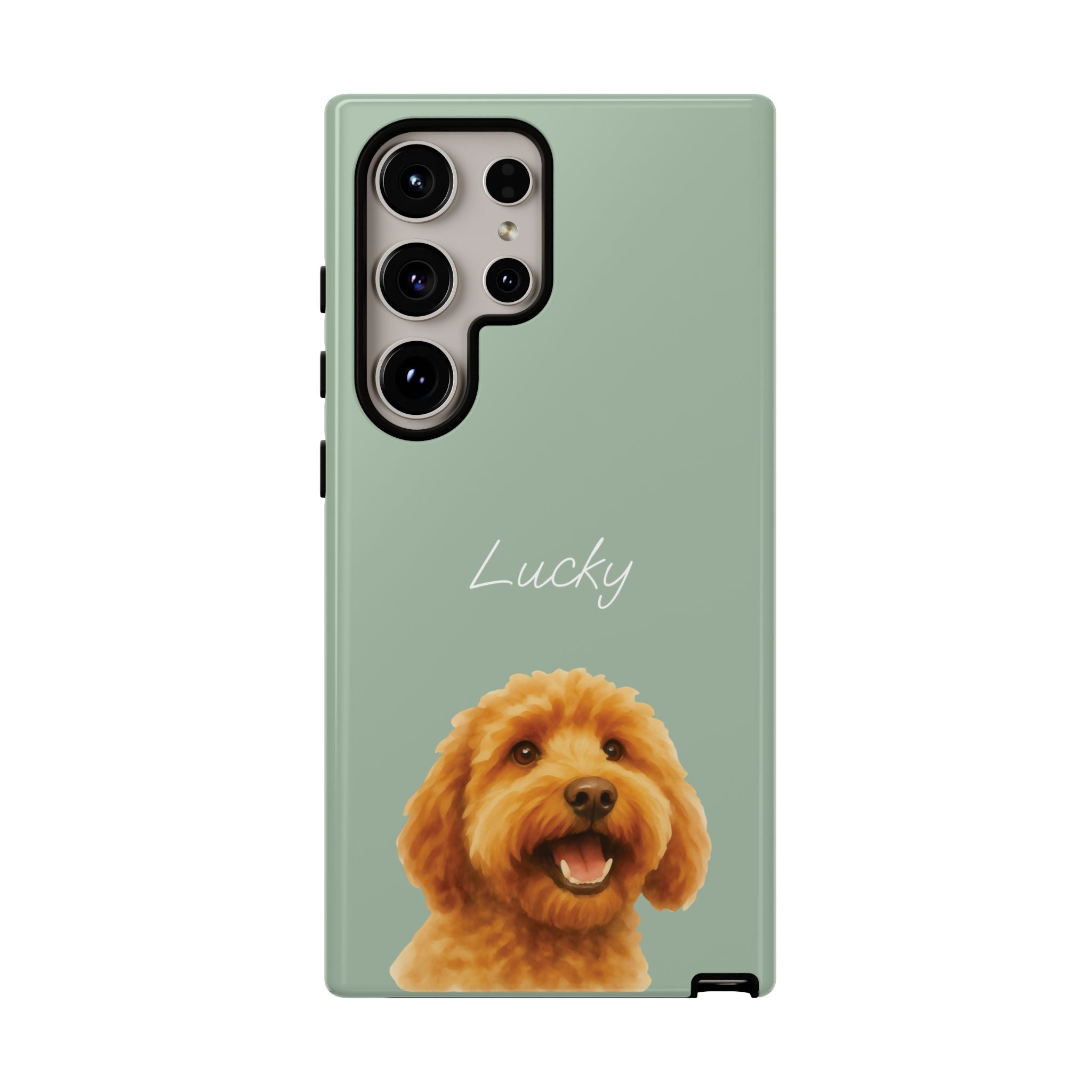 PET AQUARELL SALBEI – Personalisierte Handyhülle mit Dual-Layer-Schutz