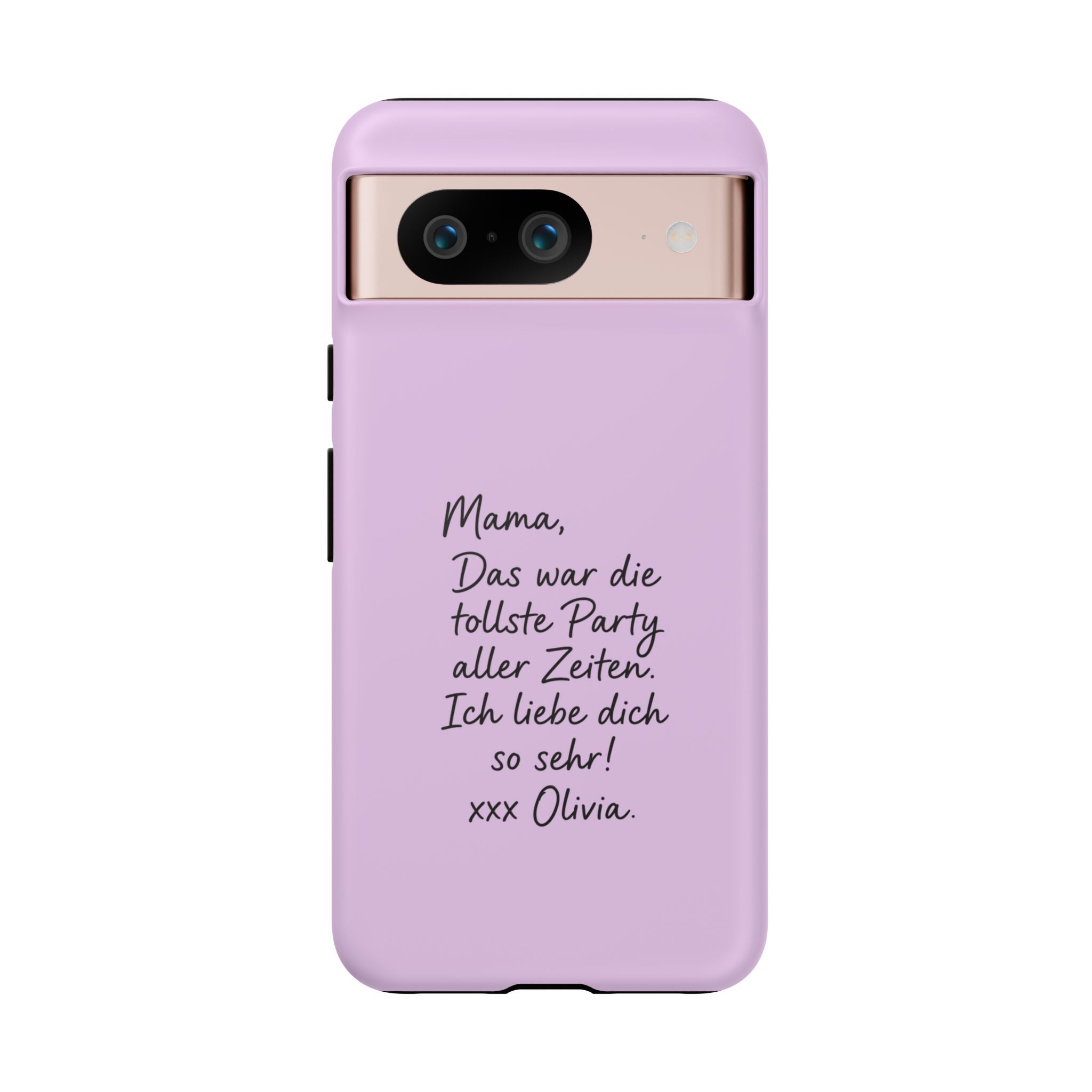 LAVENDEL mit handgeschriebener Notiz – Personalisierte Handyhülle mit Dual-Layer-Schutz