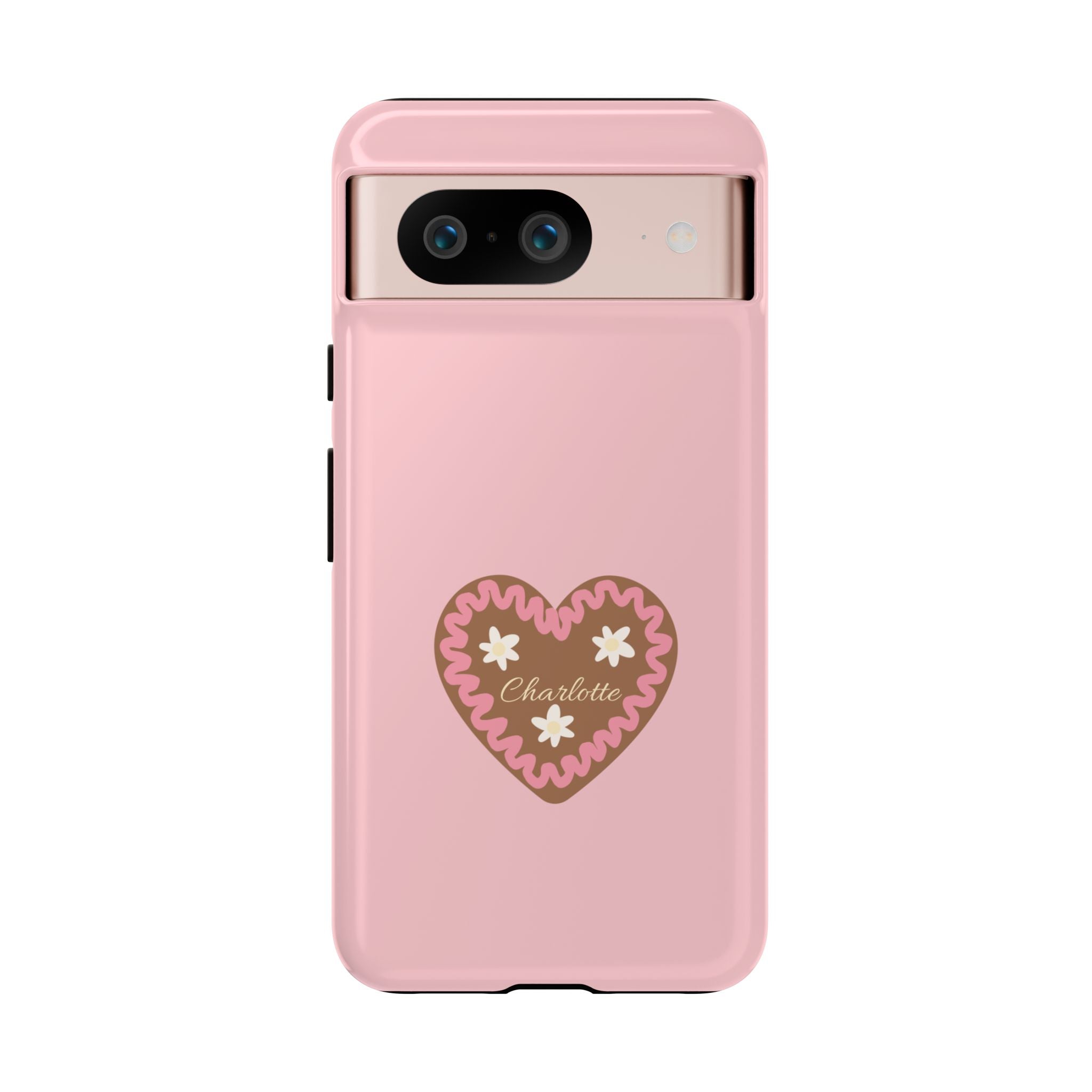 WIESNHERZ ROSE – Personalisierte Handyhülle mit Dual-Layer-Schutz