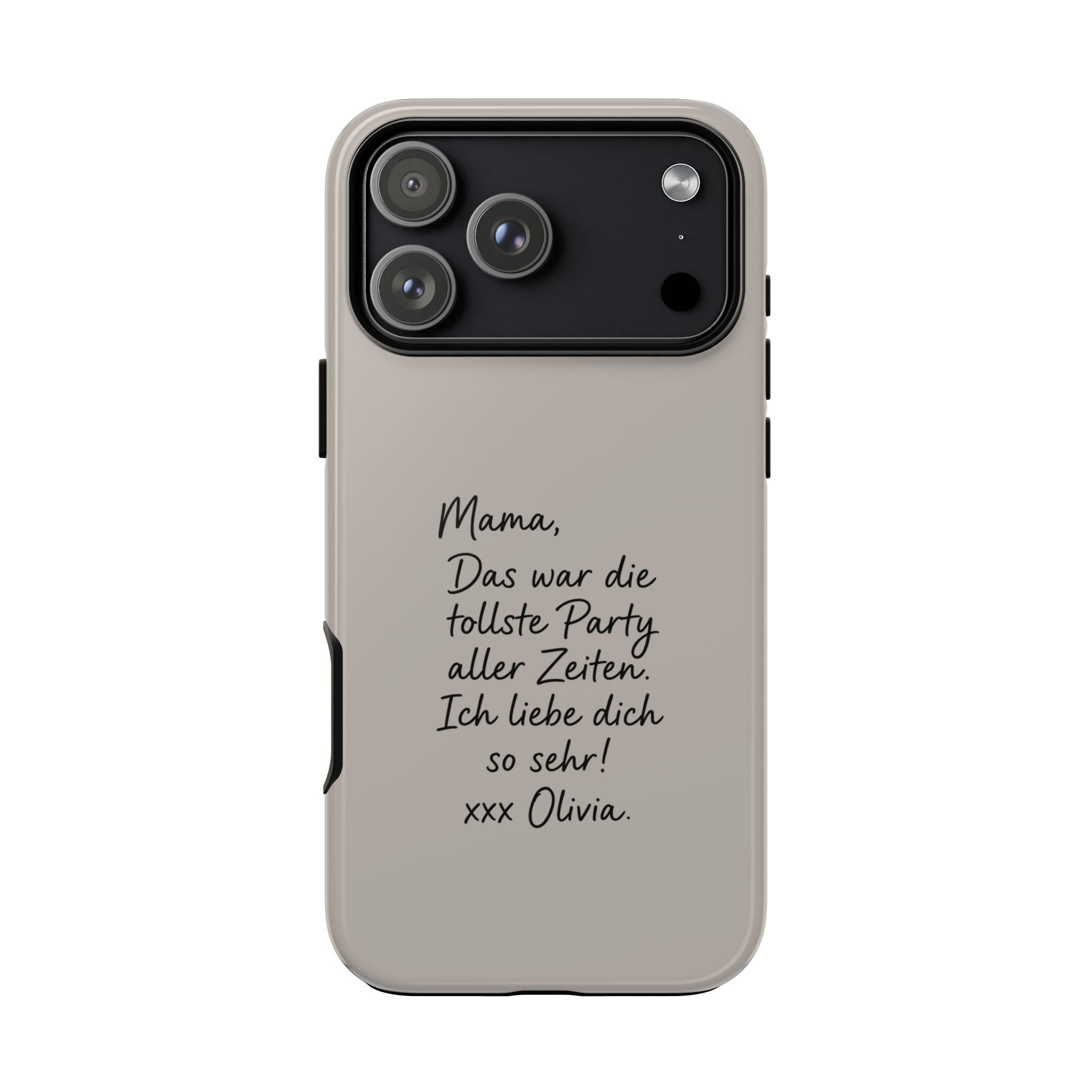 MOCCA HANDWRITTEN NOTE – Personalisierte Handyhülle mit Dual-Layer-Schutz