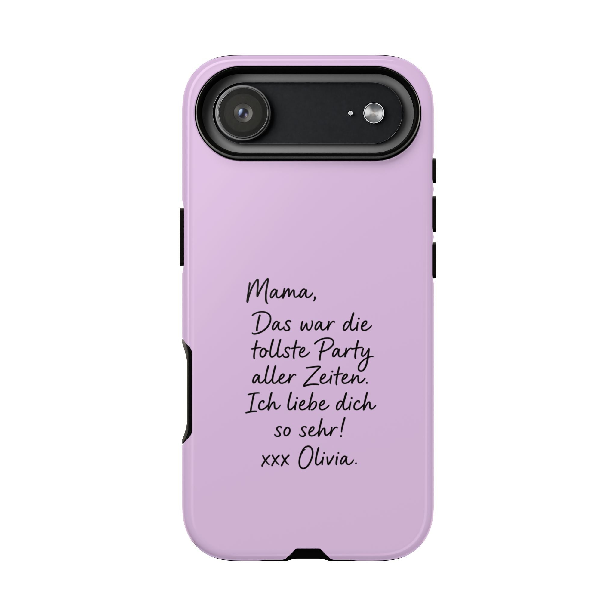 LAVENDEL mit handgeschriebener Notiz – Personalisierte Handyhülle mit Dual-Layer-Schutz