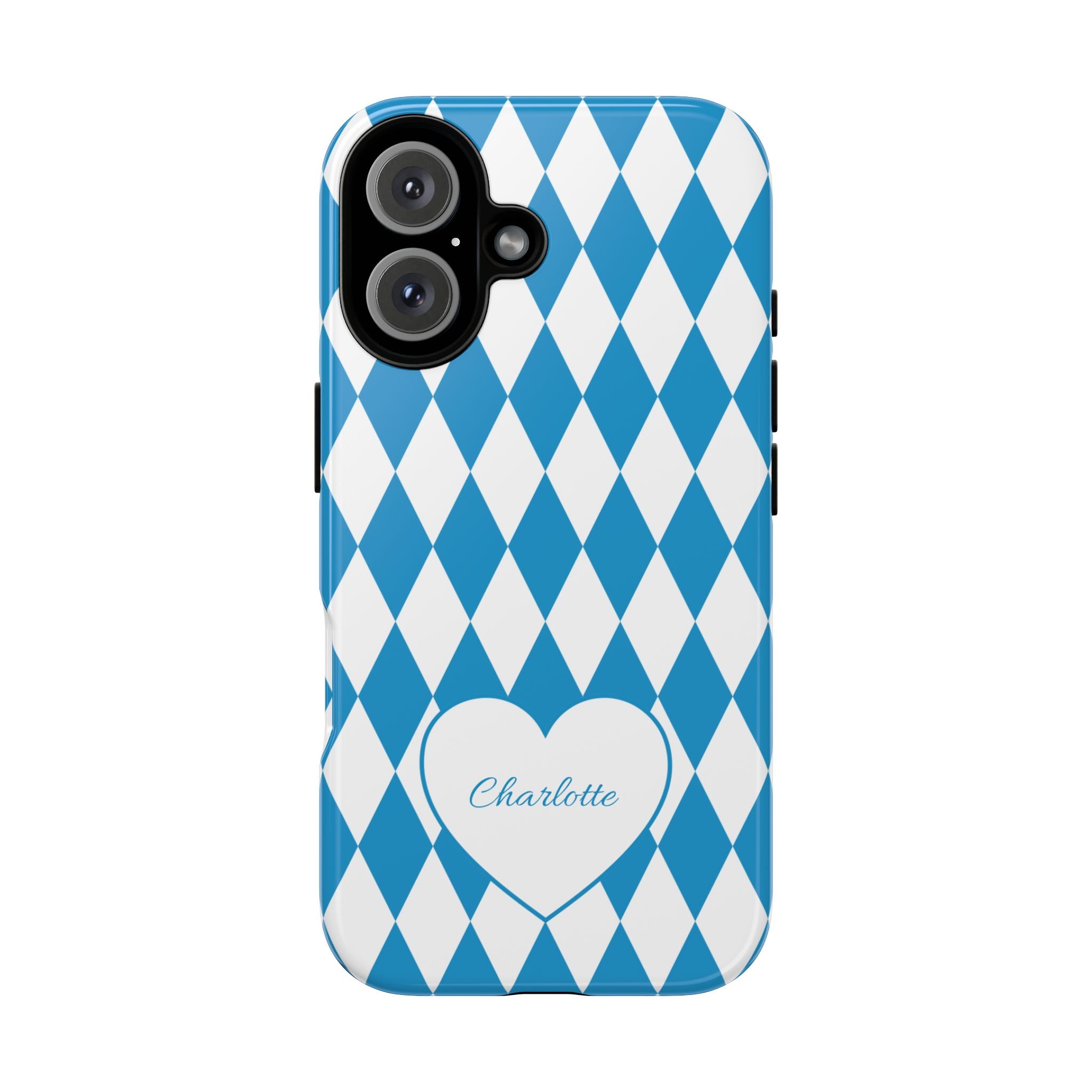BAYERN BLAU WEISS – Personalisierte Handyhülle mit Dual-Layer-Schutz