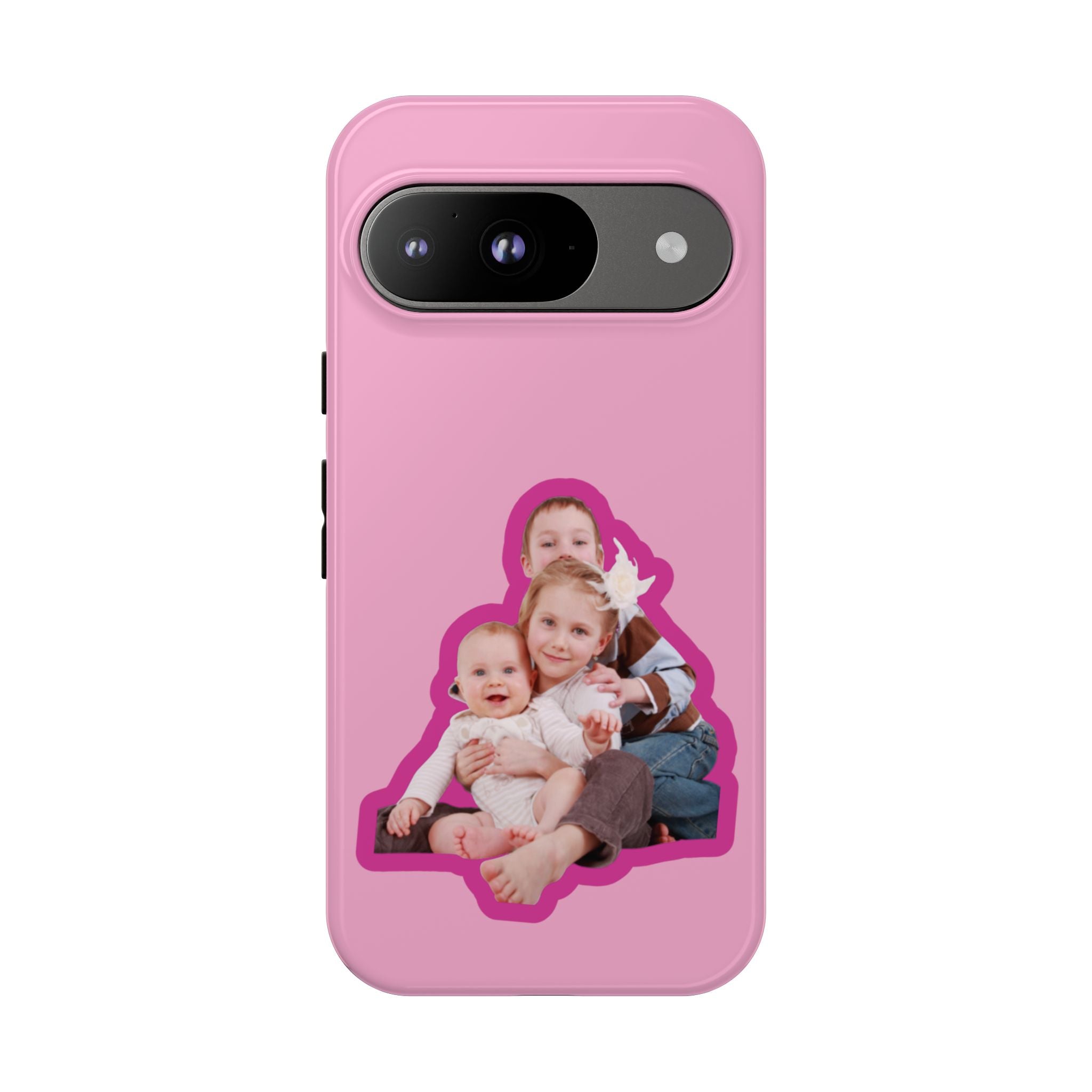 PINK CARTOON – Personalisierte Foto Handyhülle mit Dual-Layer-Schutz