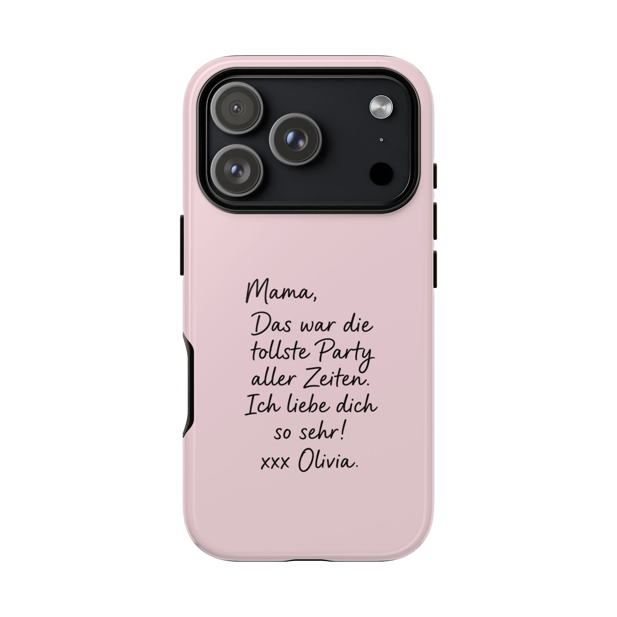 ROSE HANDWRITTEN NOTE – Personalisierte Handyhülle mit Dual-Layer-Schutz