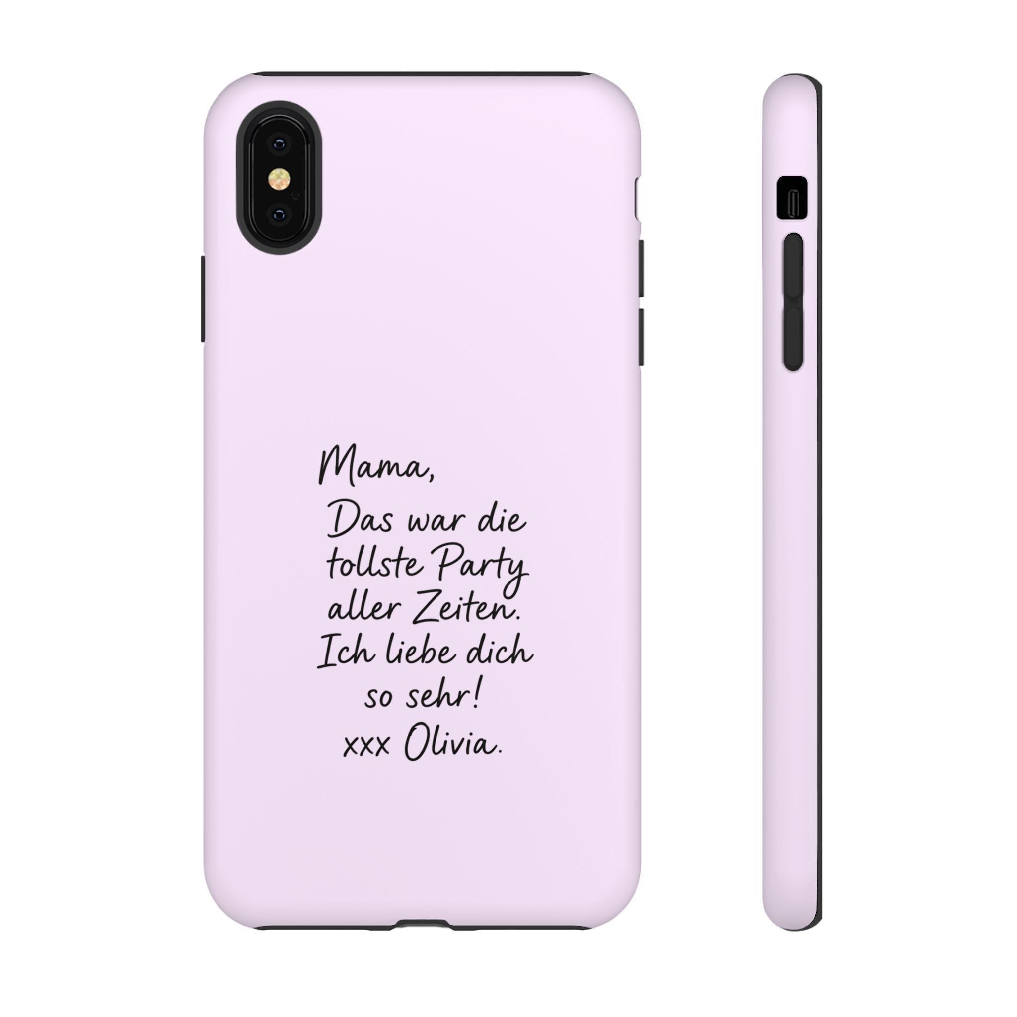 LAVENDEL mit handgeschriebener Notiz – Personalisierte Handyhülle mit Dual-Layer-Schutz