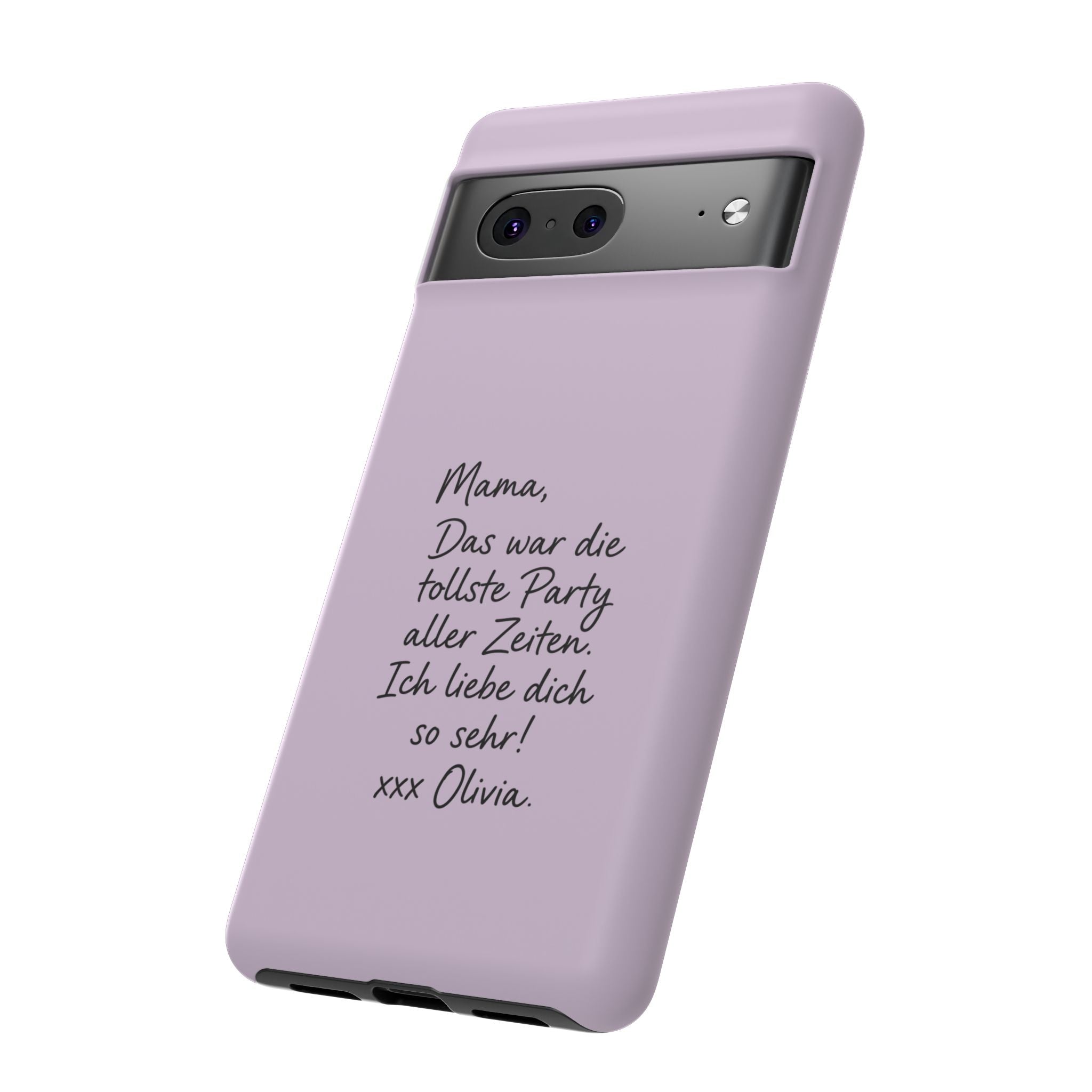 LAVENDER HANDWRITTEN NOTE – Personalisierte Handyhülle mit Dual-Layer-Schutz