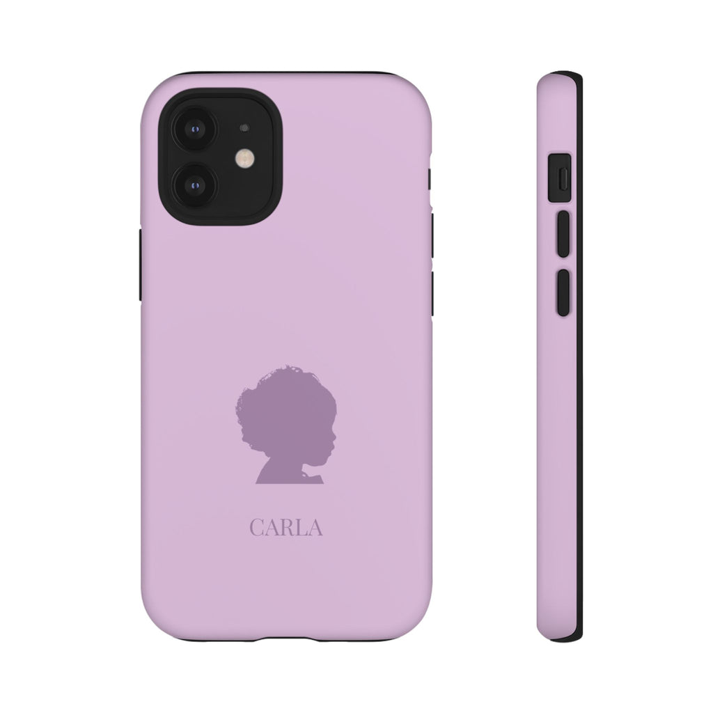 SILHOUETTE LAVENDEL – Personalisierte Handyhülle mit Dual-Layer-Schutz