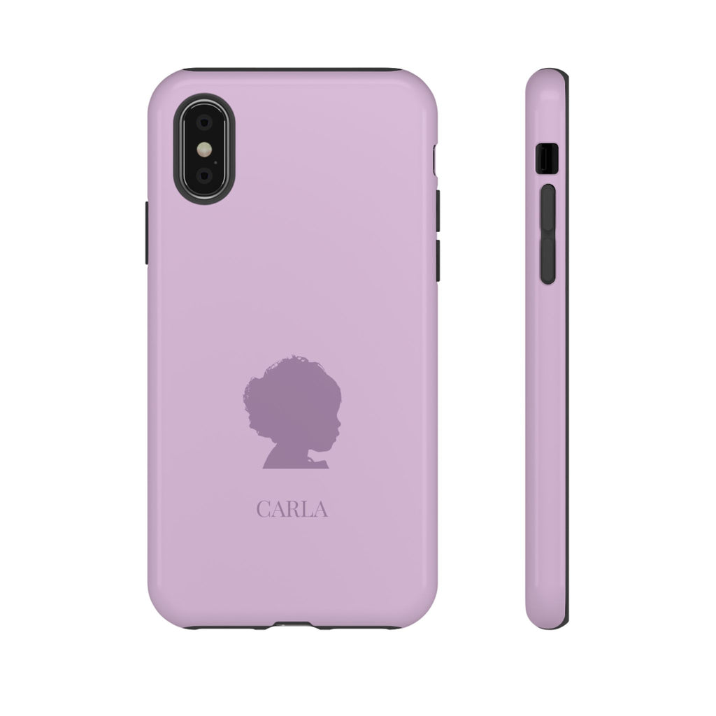 SILHOUETTE LAVENDEL – Personalisierte Handyhülle mit Dual-Layer-Schutz