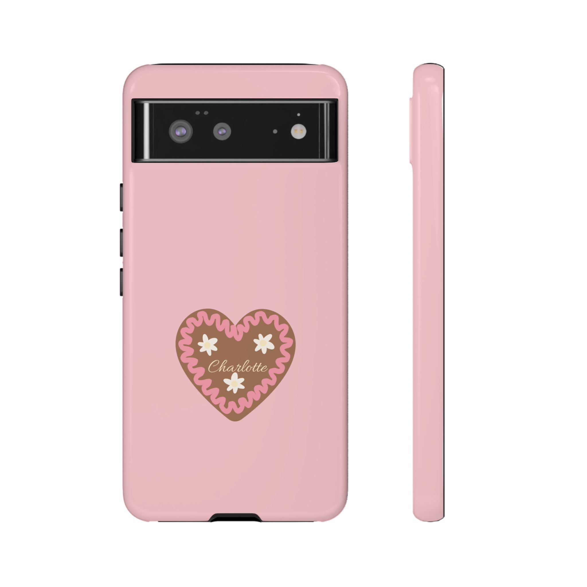 WIESNHERZ ROSE – Personalisierte Handyhülle mit Dual-Layer-Schutz