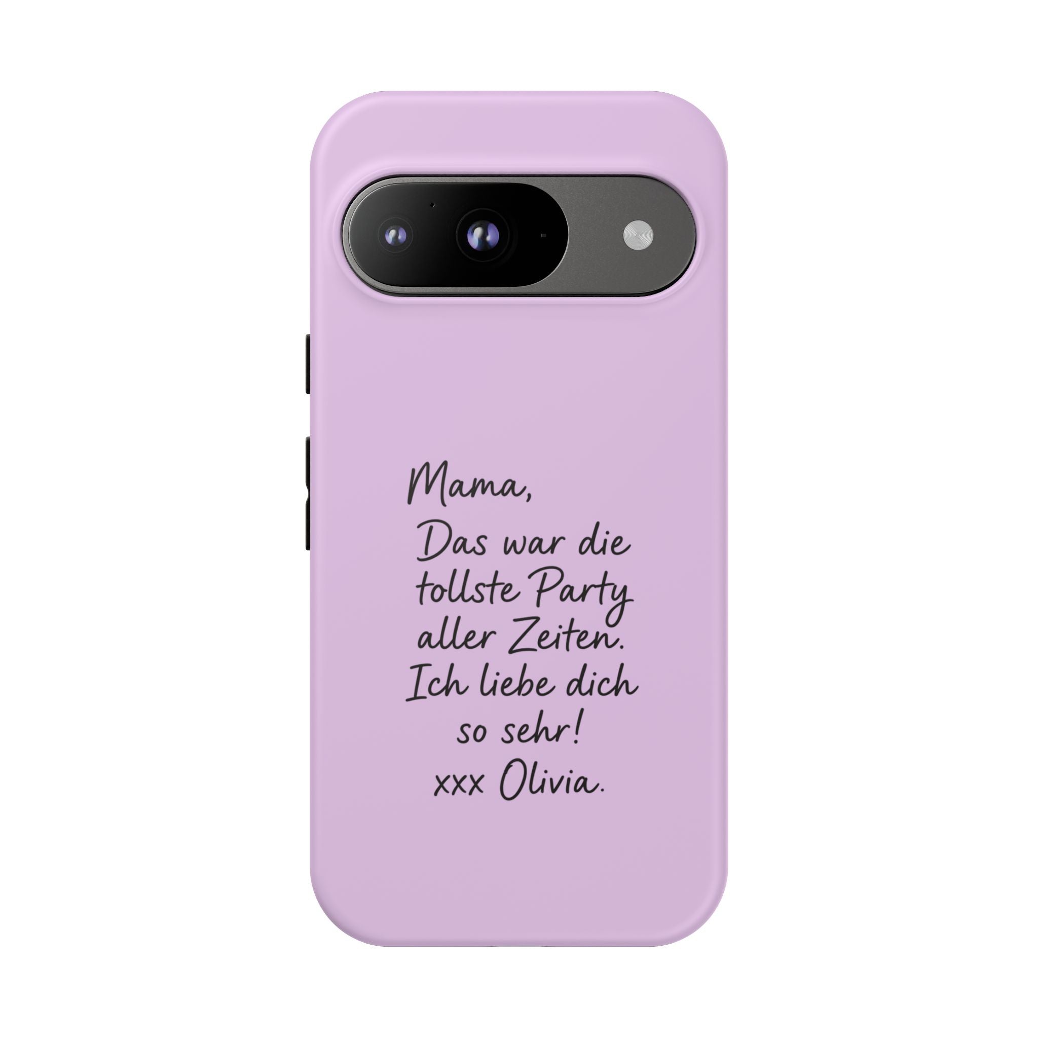 LAVENDEL mit handgeschriebener Notiz – Personalisierte Handyhülle mit Dual-Layer-Schutz