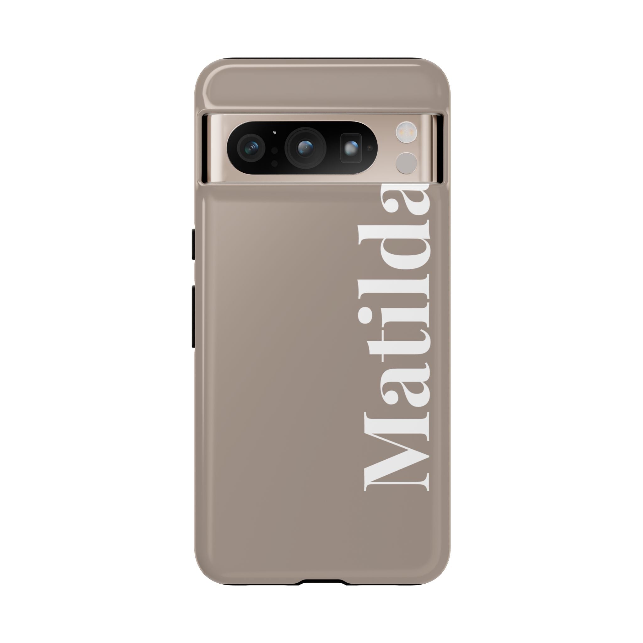 MOCCA BOLD NAME – Personalisierte Handyhülle mit Dual-Layer-Schutz
