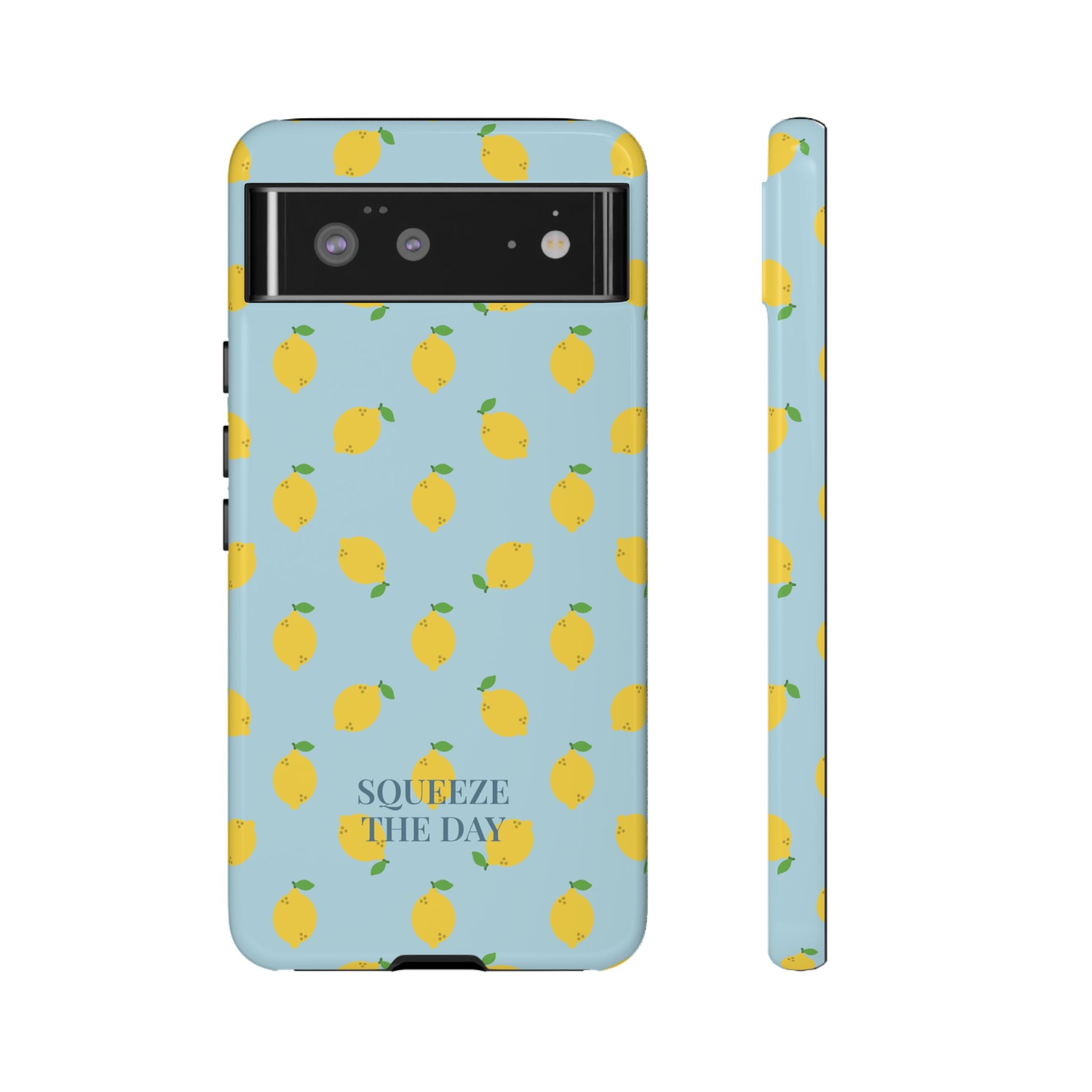 LEMONS BLUE SKY – Personalisierte Handyhülle mit Dual-Layer-Schutz