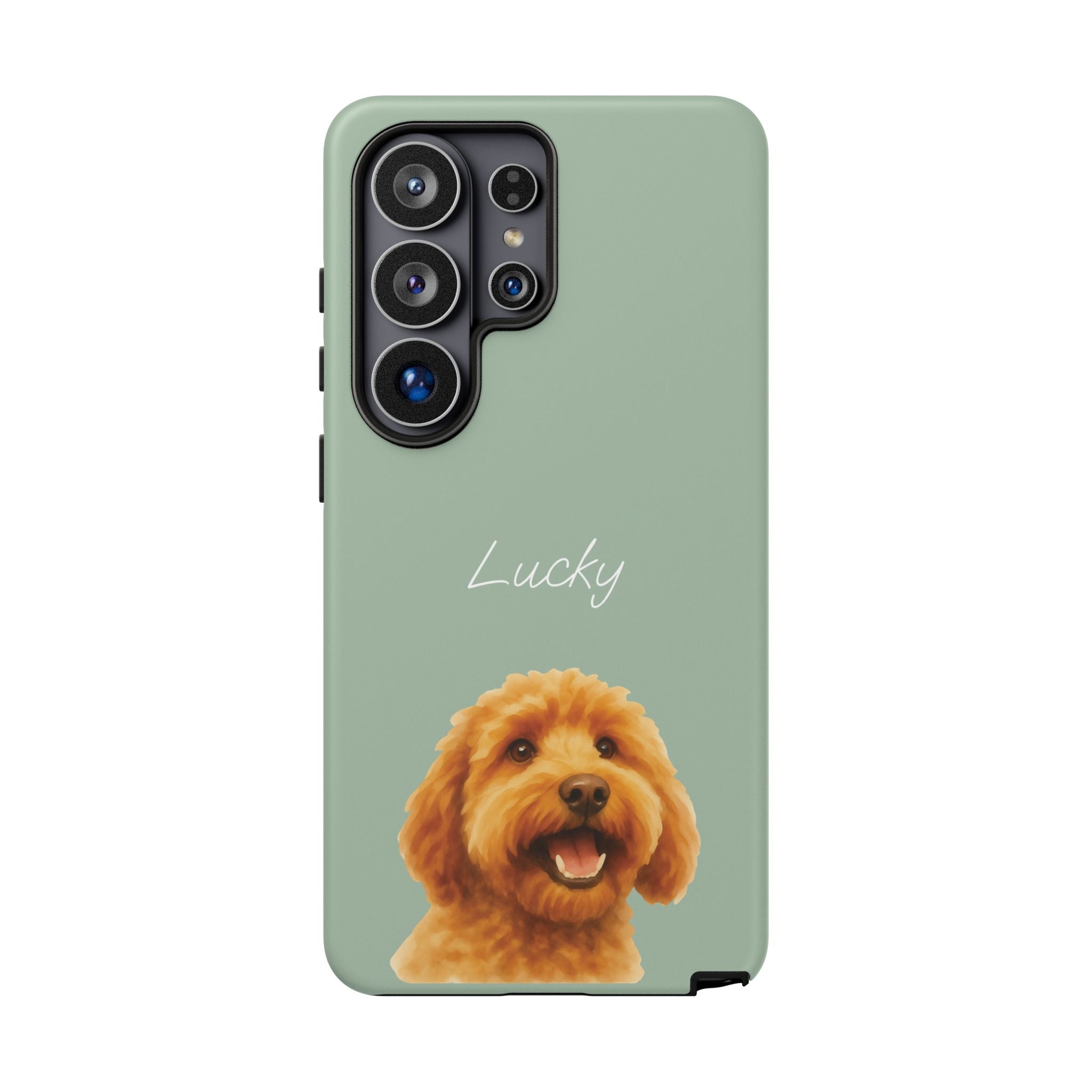 PET AQUARELL SALBEI – Personalisierte Handyhülle mit Dual-Layer-Schutz