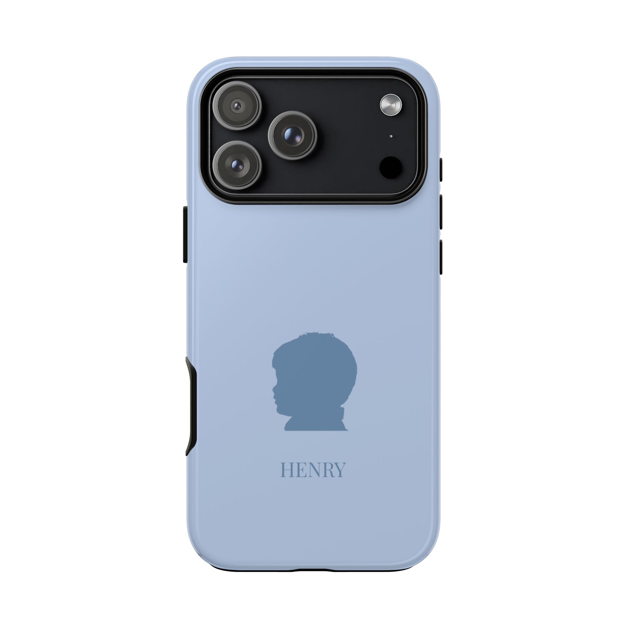 SILHOUETTE BLUE – Personalisierte Handyhülle mit Dual-Layer-Schutz