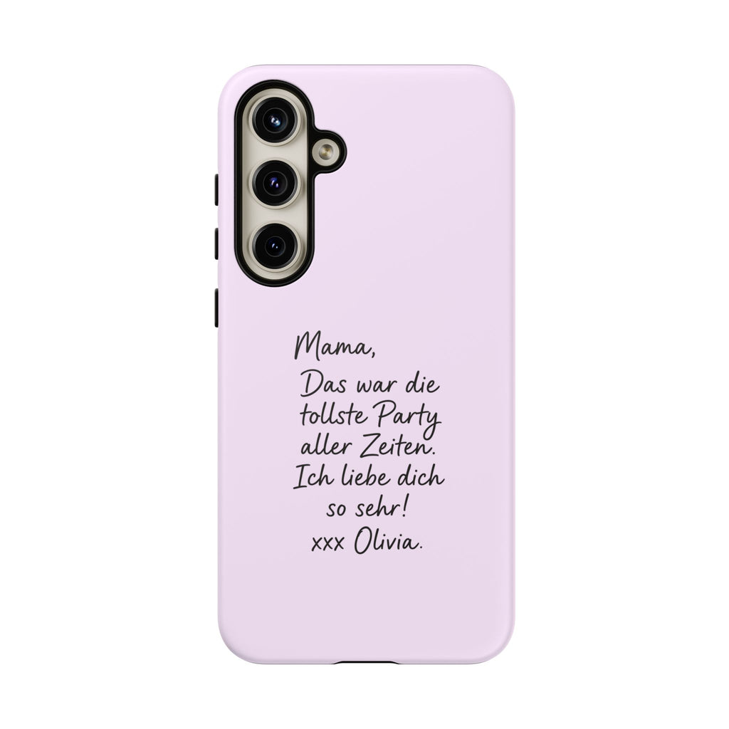 LAVENDEL mit handgeschriebener Notiz – Personalisierte Handyhülle mit Dual-Layer-Schutz