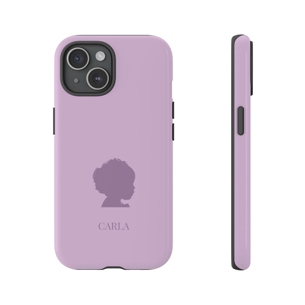 SILHOUETTE LAVENDEL – Personalisierte Handyhülle mit Dual-Layer-Schutz