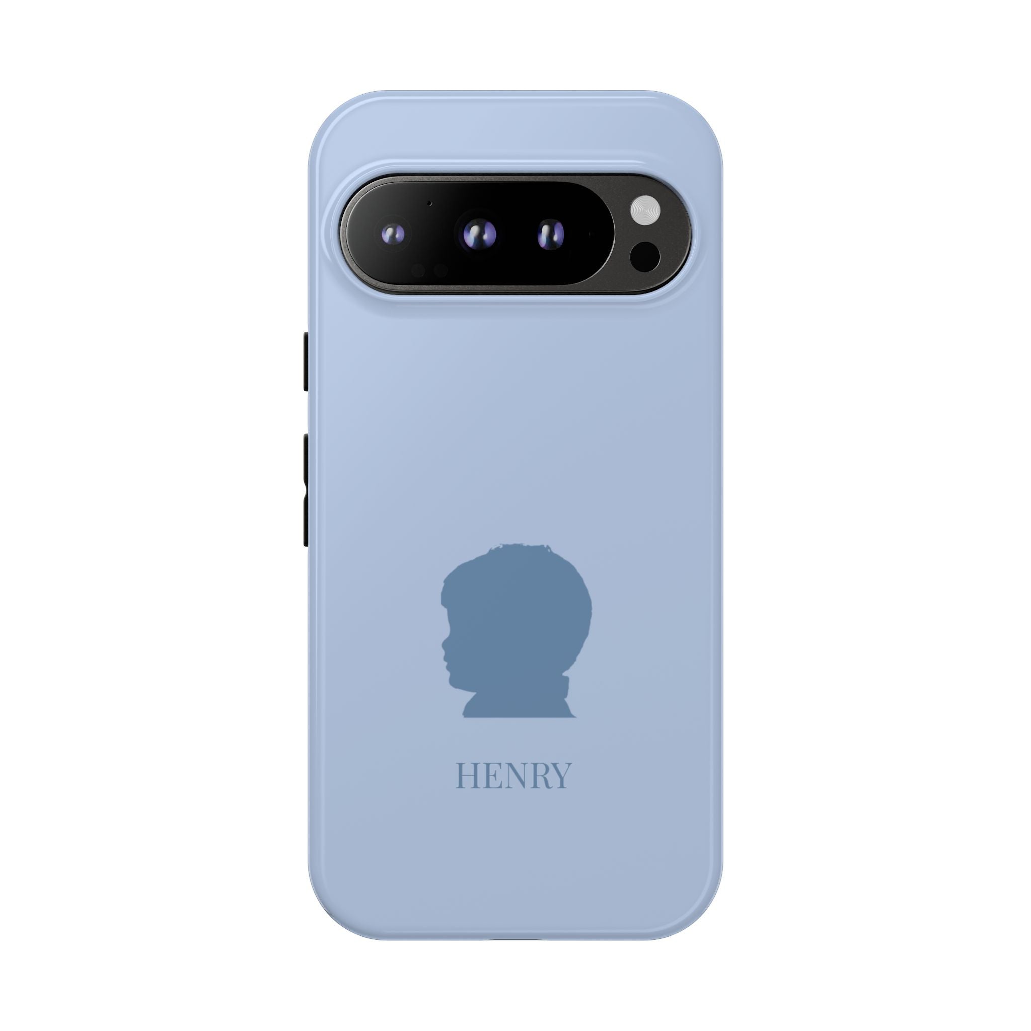 SILHOUETTE BLUE – Personalisierte Handyhülle mit Dual-Layer-Schutz