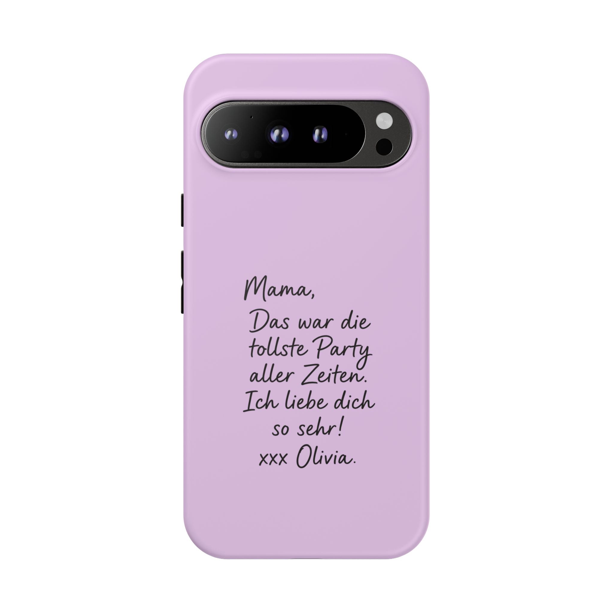 LAVENDEL mit handgeschriebener Notiz – Personalisierte Handyhülle mit Dual-Layer-Schutz