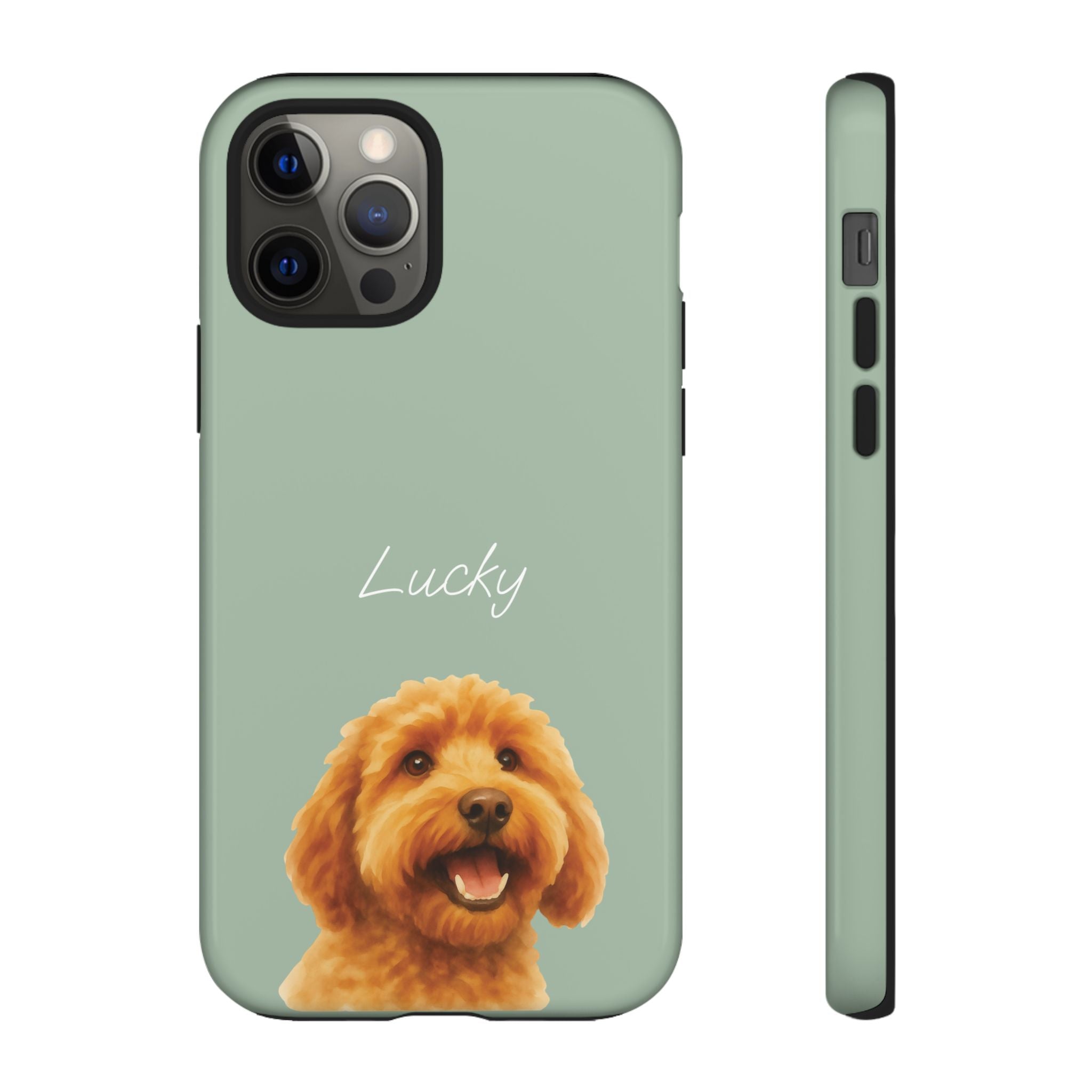 PET AQUARELL SALBEI – Personalisierte Handyhülle mit Dual-Layer-Schutz