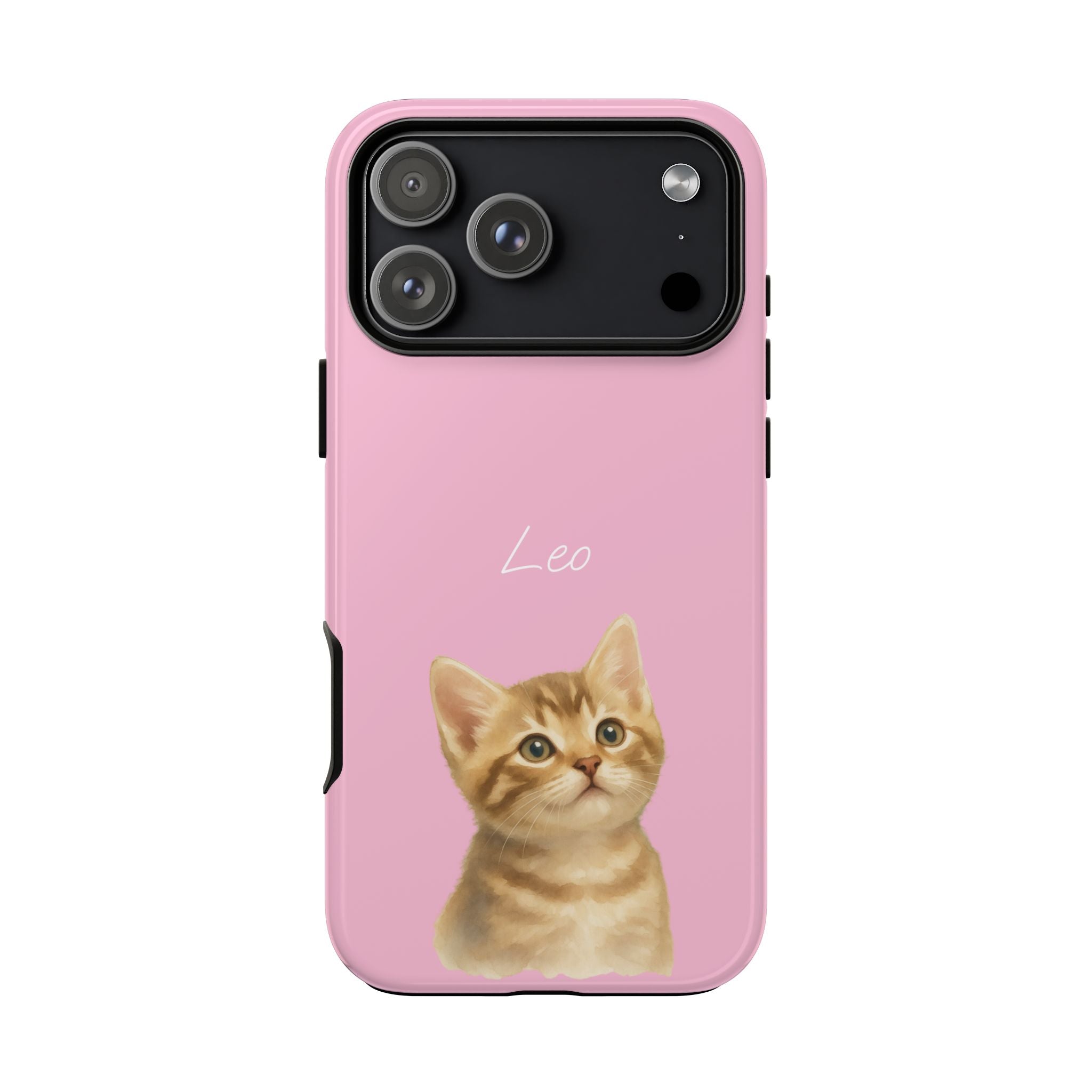 PET AQUARELL PINK – Personalisierte Handyhülle mit Dual-Layer-Schutz