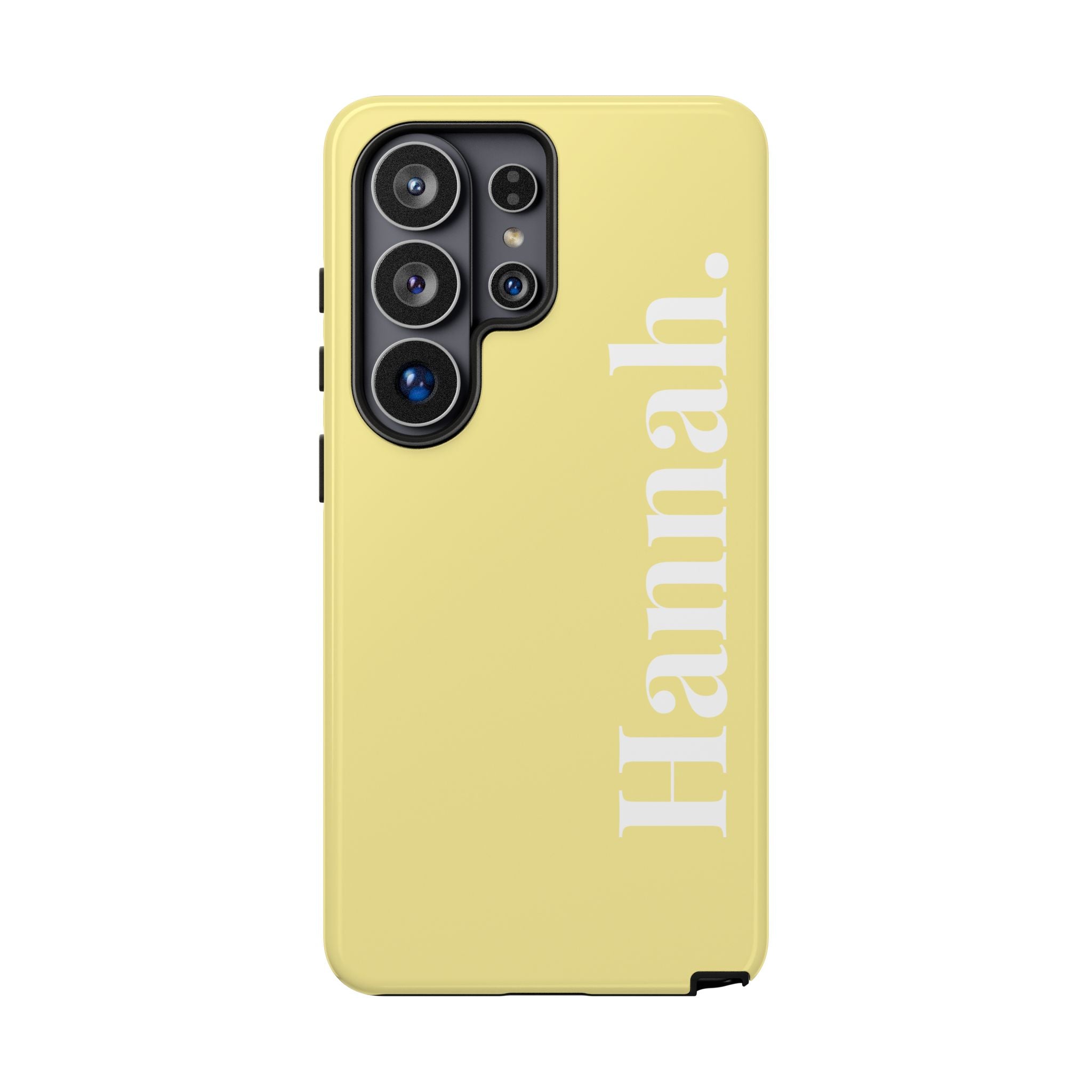 CITRUS YELLOW BOLD NAME – Personalisierte Handyhülle mit Dual-Layer-Schutz
