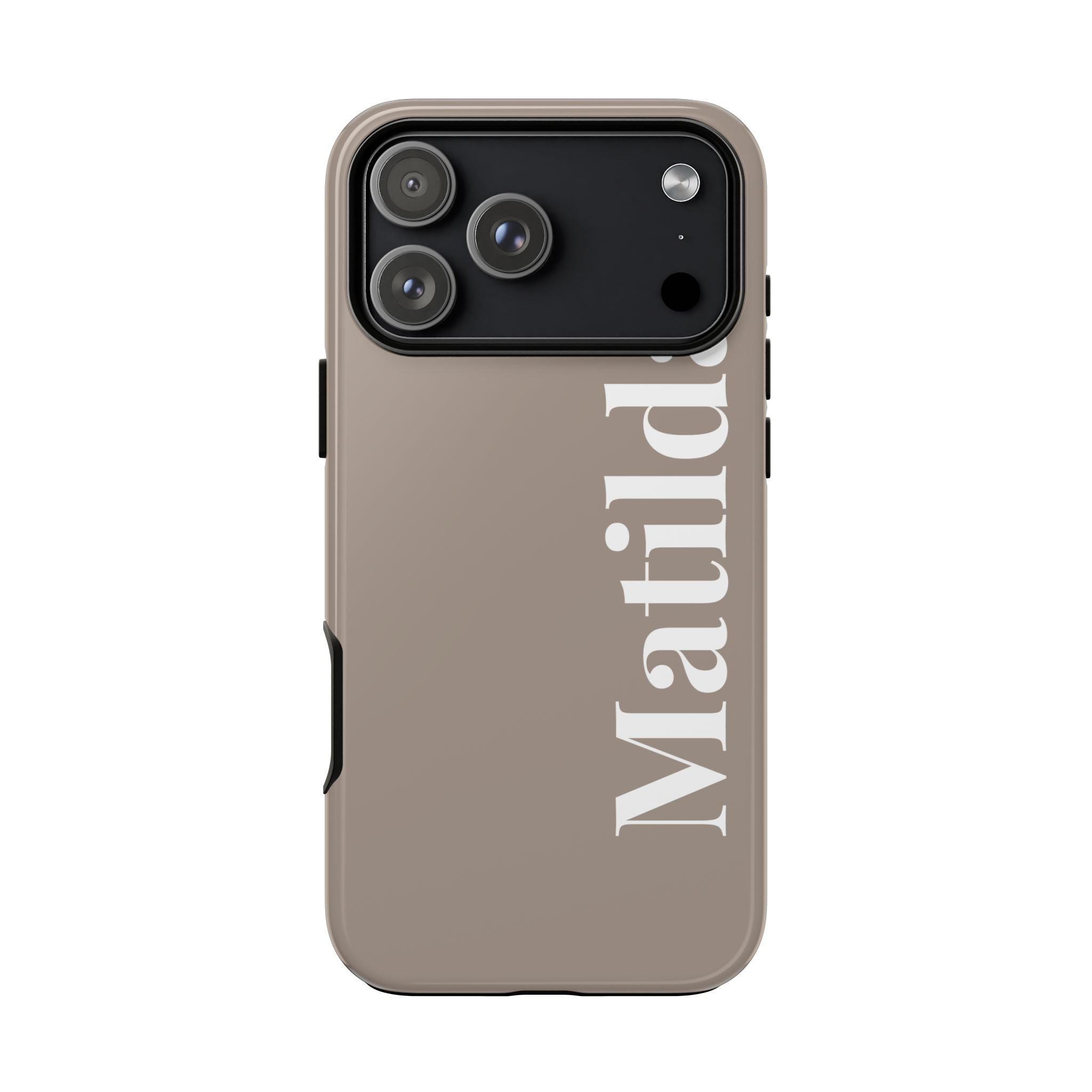 MOCCA BOLD NAME – Personalisierte Handyhülle mit Dual-Layer-Schutz