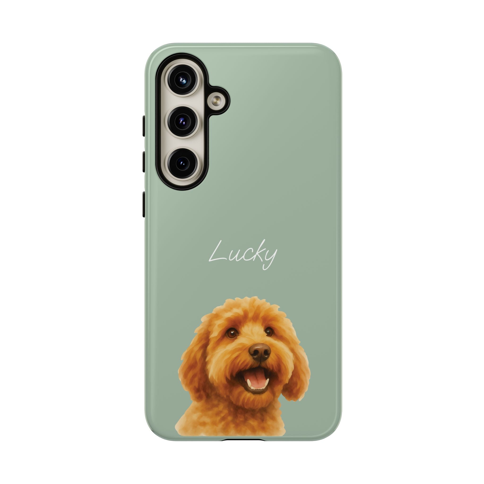 PET AQUARELL SALBEI – Personalisierte Handyhülle mit Dual-Layer-Schutz