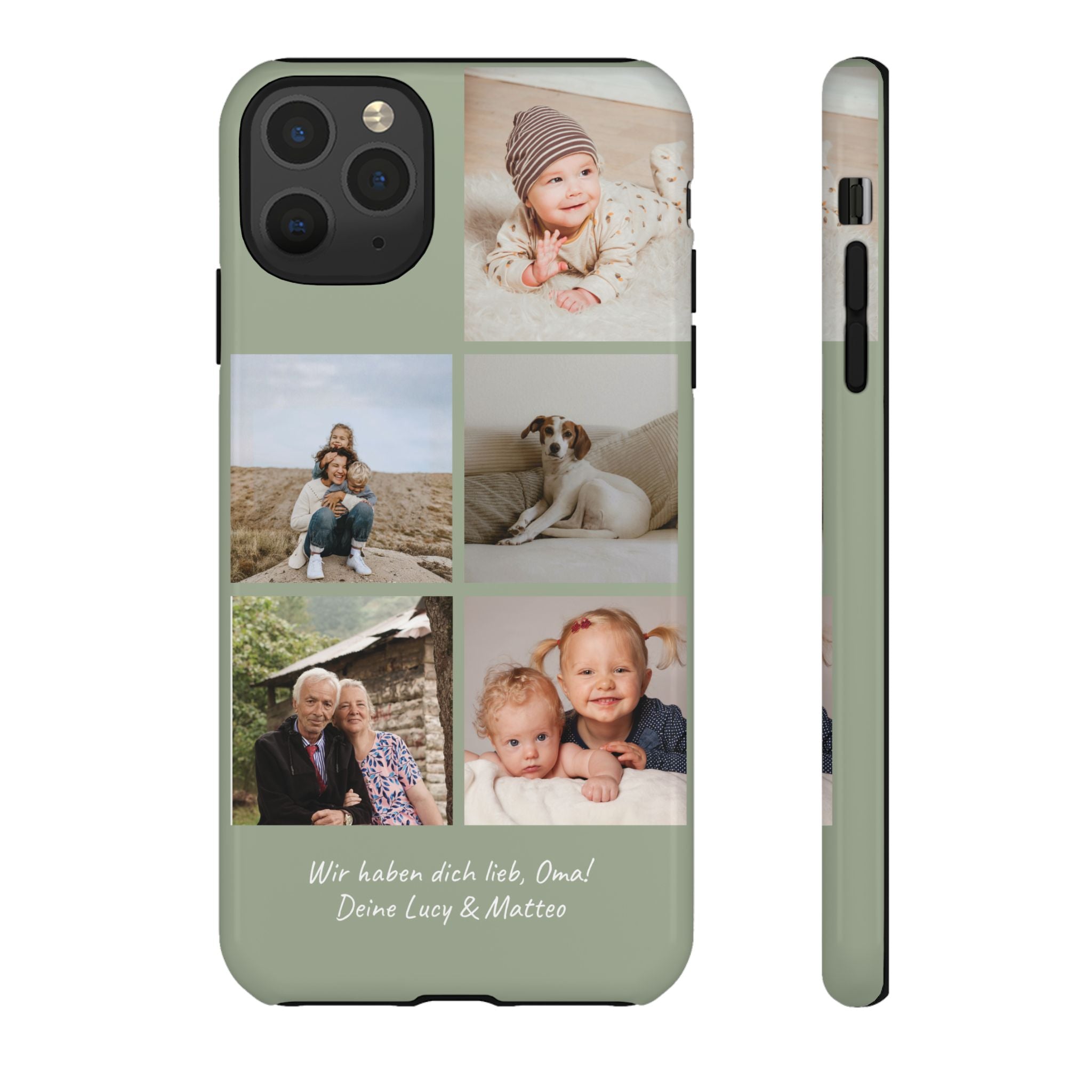 SALBEI PHOTO COLLAGE – Personalisierte Foto Handyhülle mit Dual-Layer-Schutz