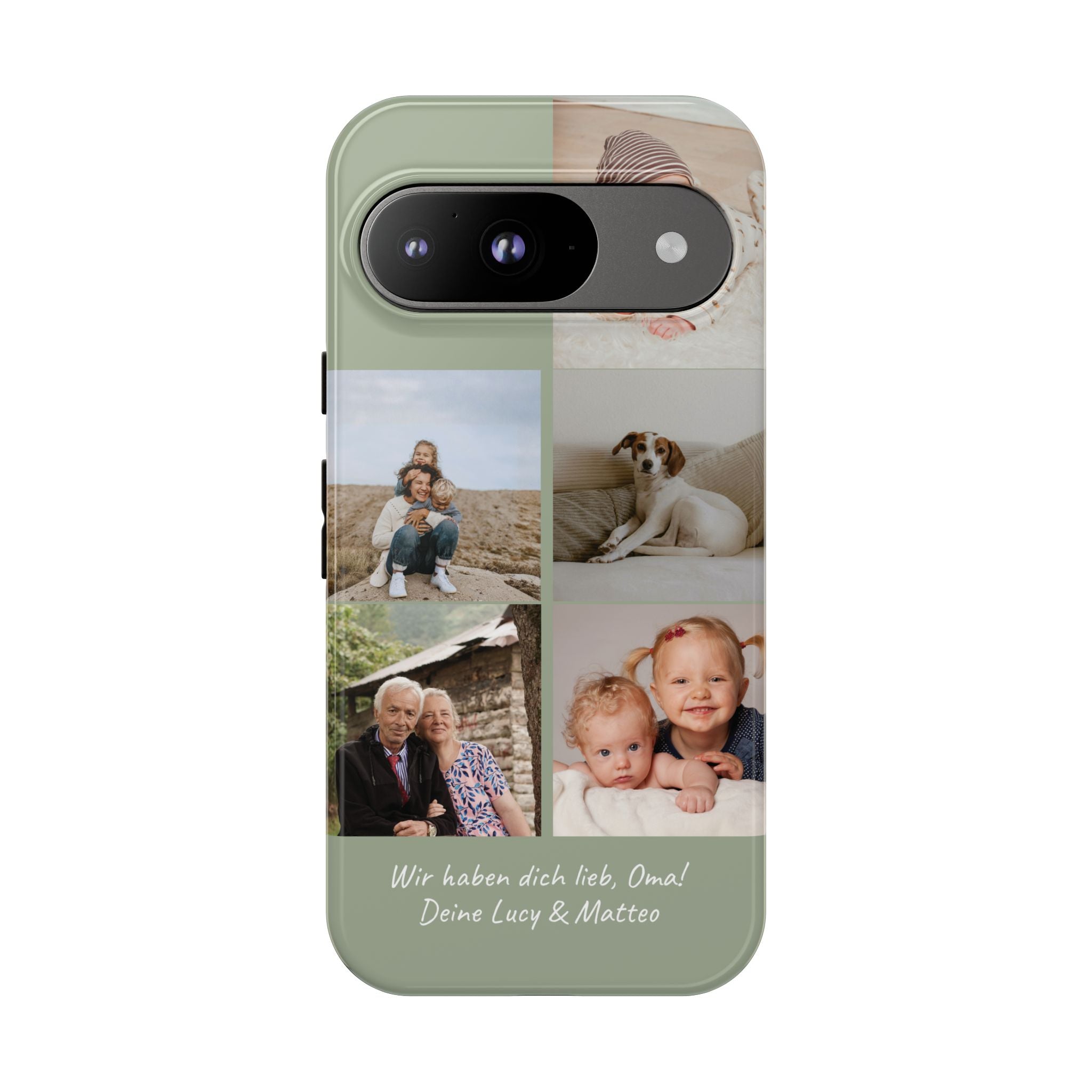 SALBEI PHOTO COLLAGE – Personalisierte Foto Handyhülle mit Dual-Layer-Schutz