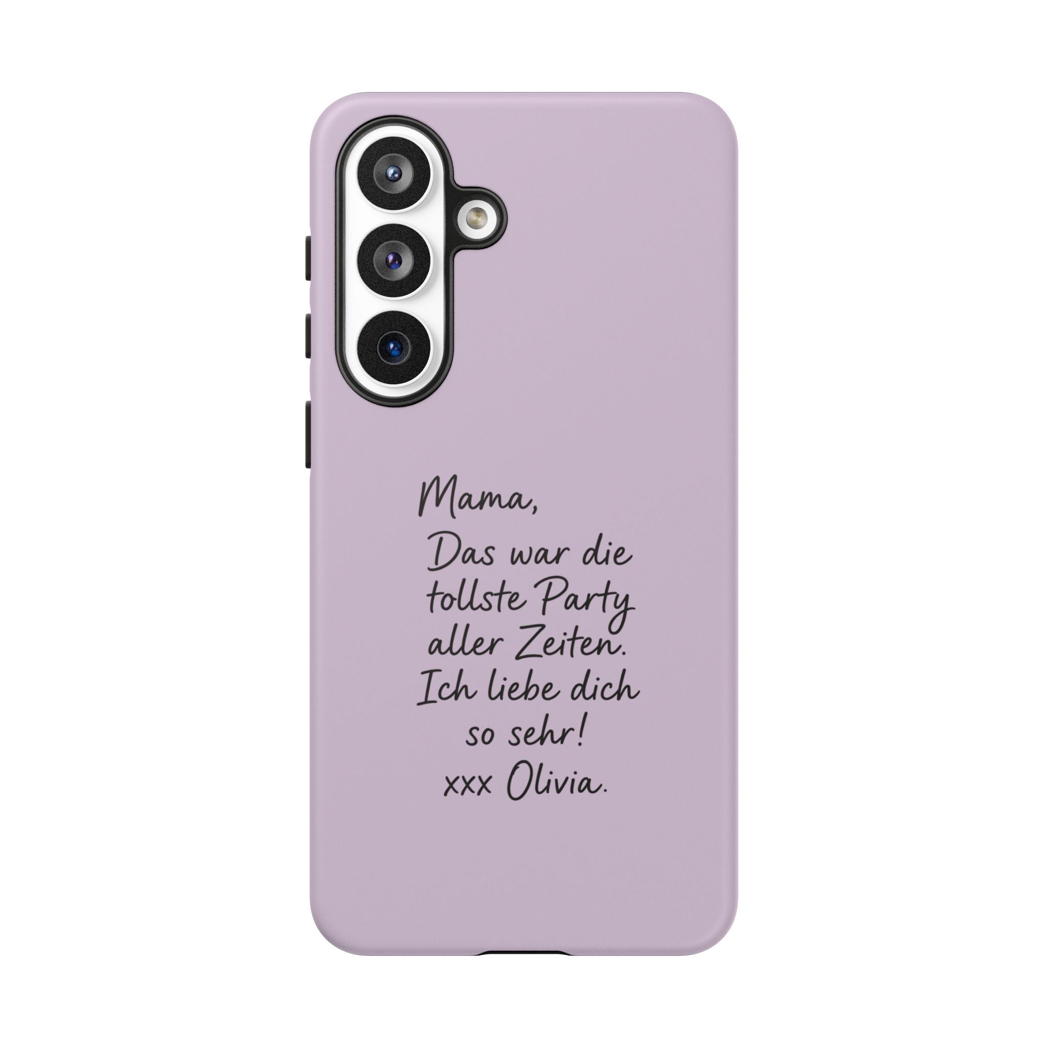 LAVENDER HANDWRITTEN NOTE – Personalisierte Handyhülle mit Dual-Layer-Schutz