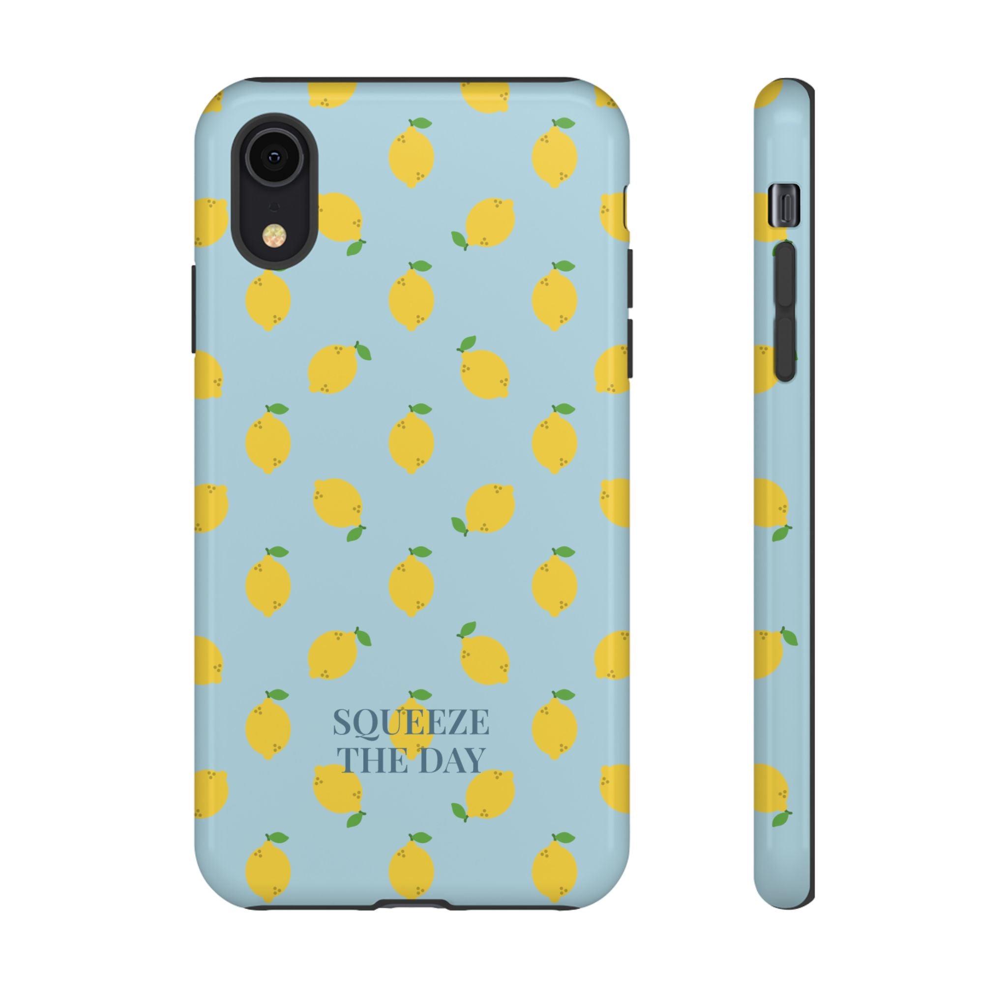 LEMONS BLUE SKY – Personalisierte Handyhülle mit Dual-Layer-Schutz