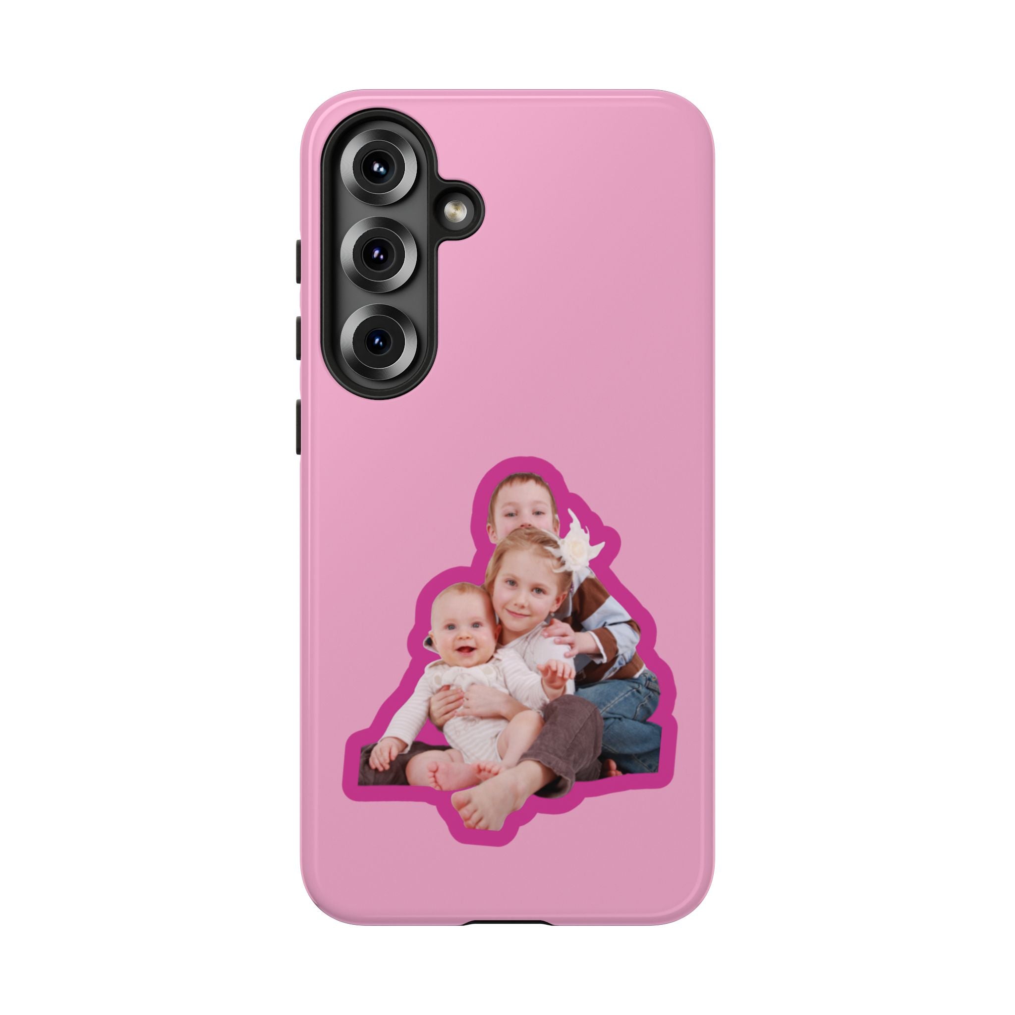 PINK CARTOON – Personalisierte Foto Handyhülle mit Dual-Layer-Schutz