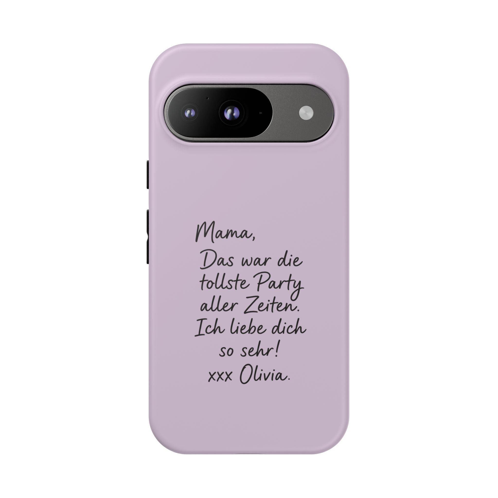 LAVENDER HANDWRITTEN NOTE – Personalisierte Handyhülle mit Dual-Layer-Schutz