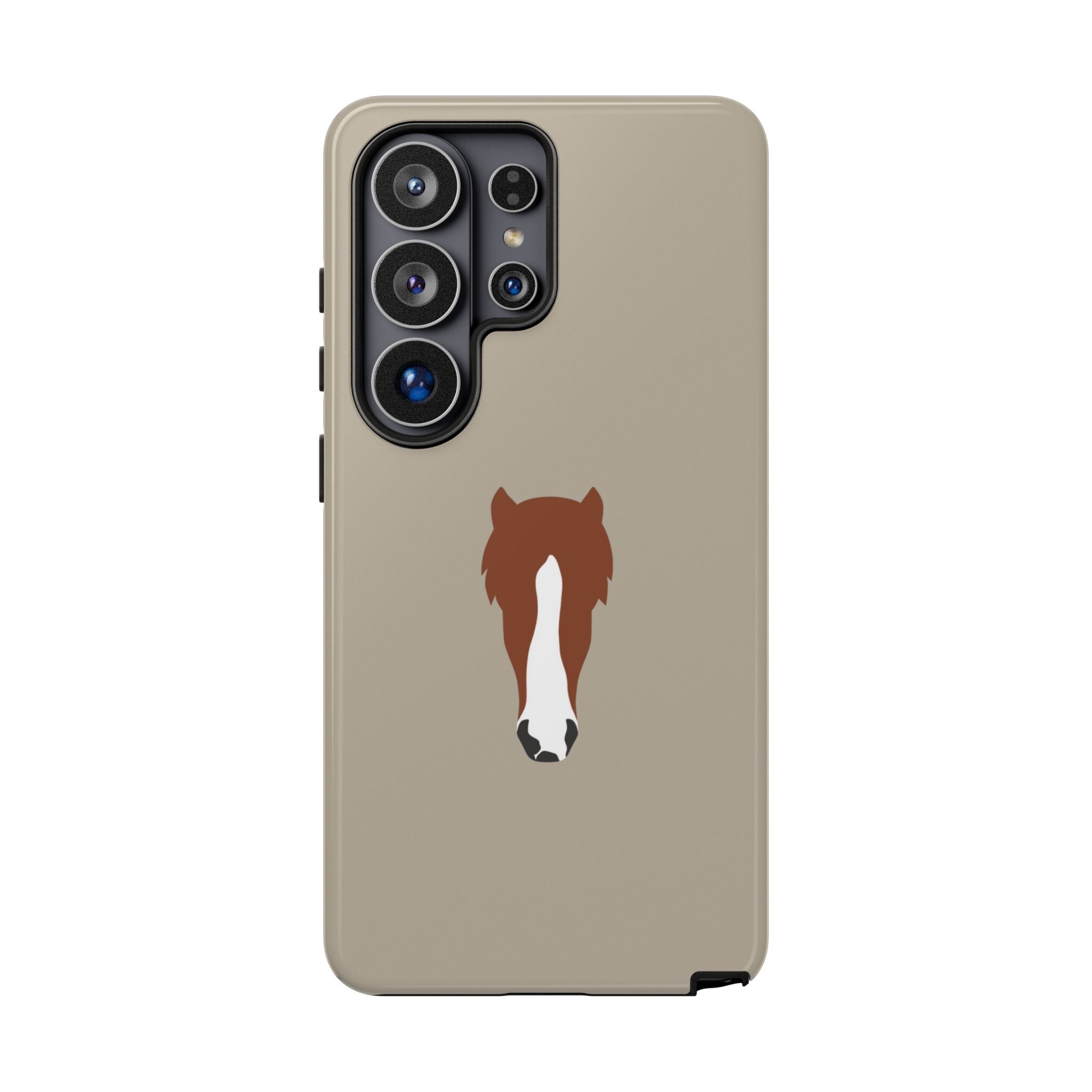 UNIQUE ANIMAL ART EDITION BEIGE – Personalisierte Handyhülle mit Dual-Layer-Schutz