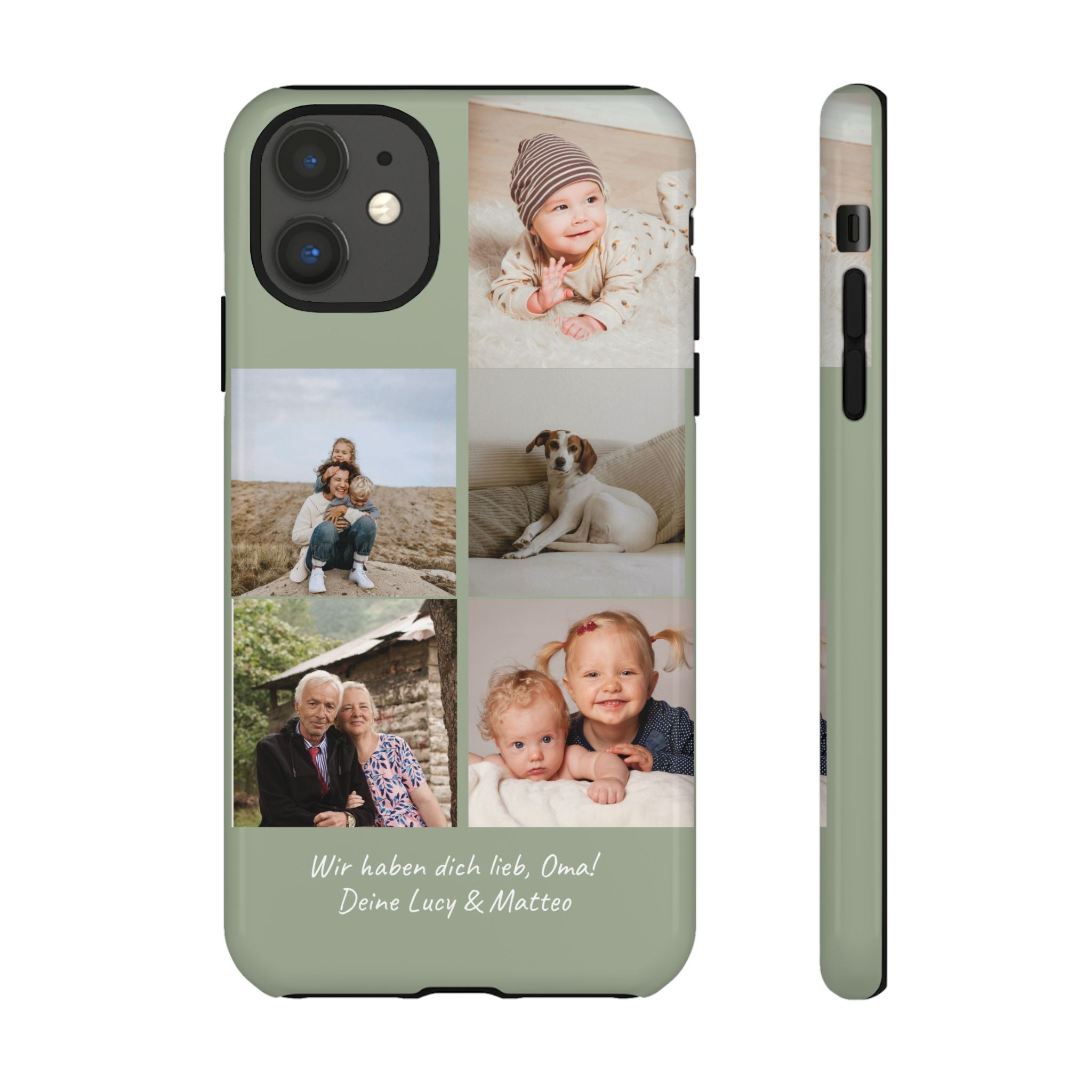 SALBEI PHOTO COLLAGE – Personalisierte Foto Handyhülle mit Dual-Layer-Schutz