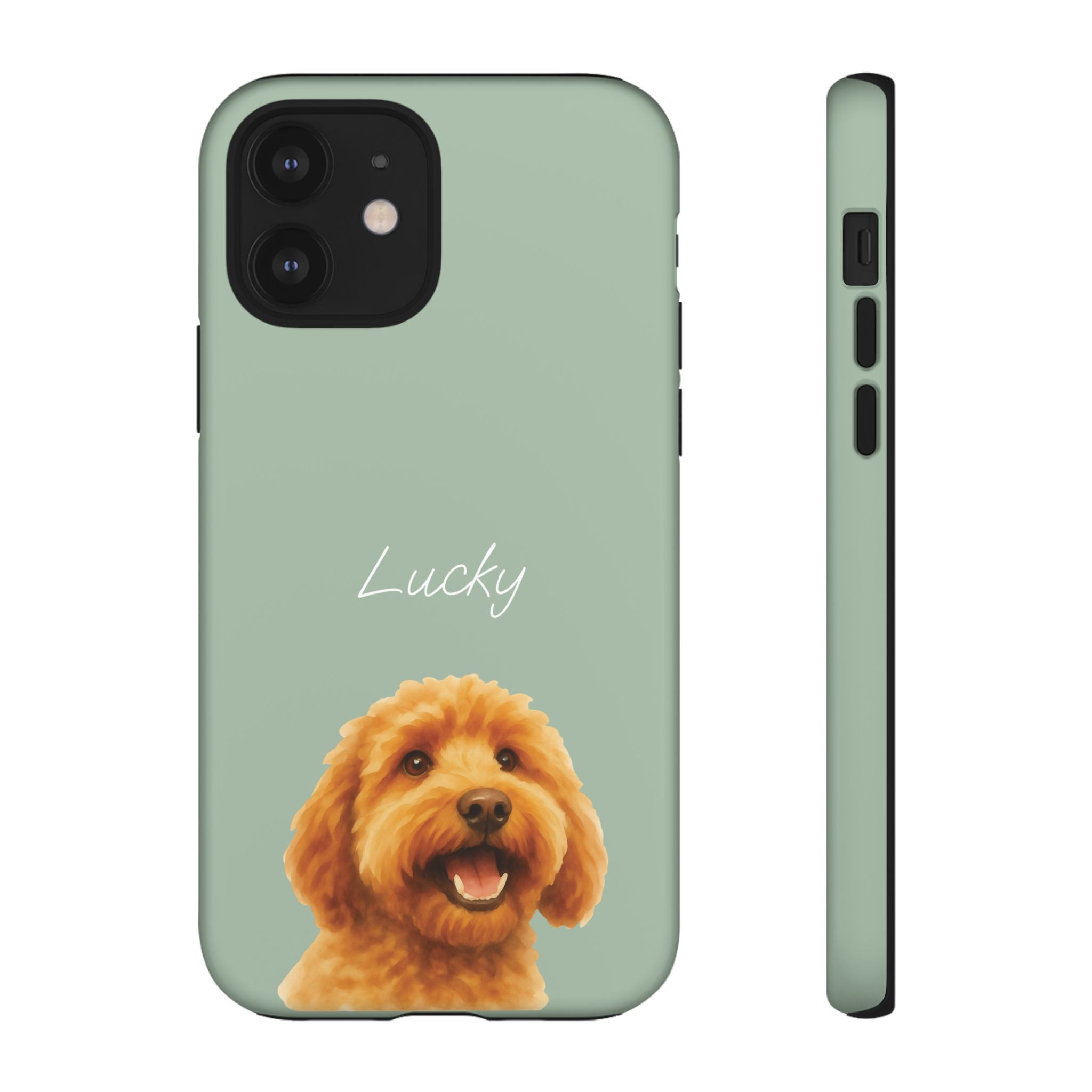 PET AQUARELL SALBEI – Personalisierte Handyhülle mit Dual-Layer-Schutz