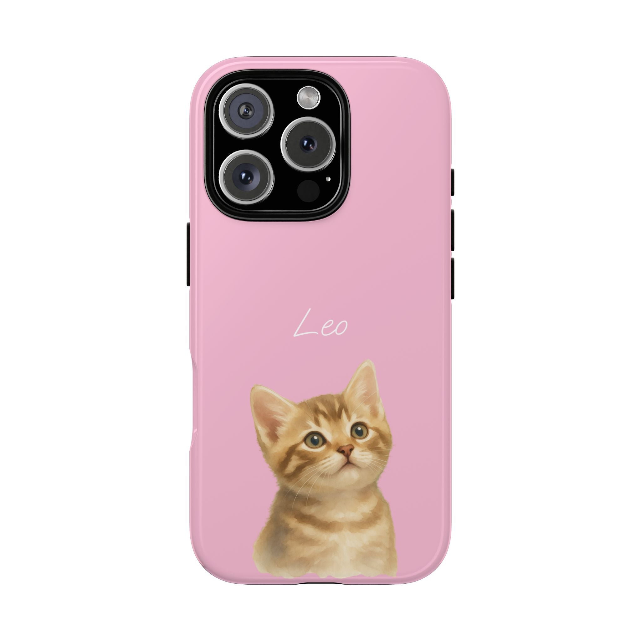 PET AQUARELL PINK – Personalisierte Handyhülle mit Dual-Layer-Schutz