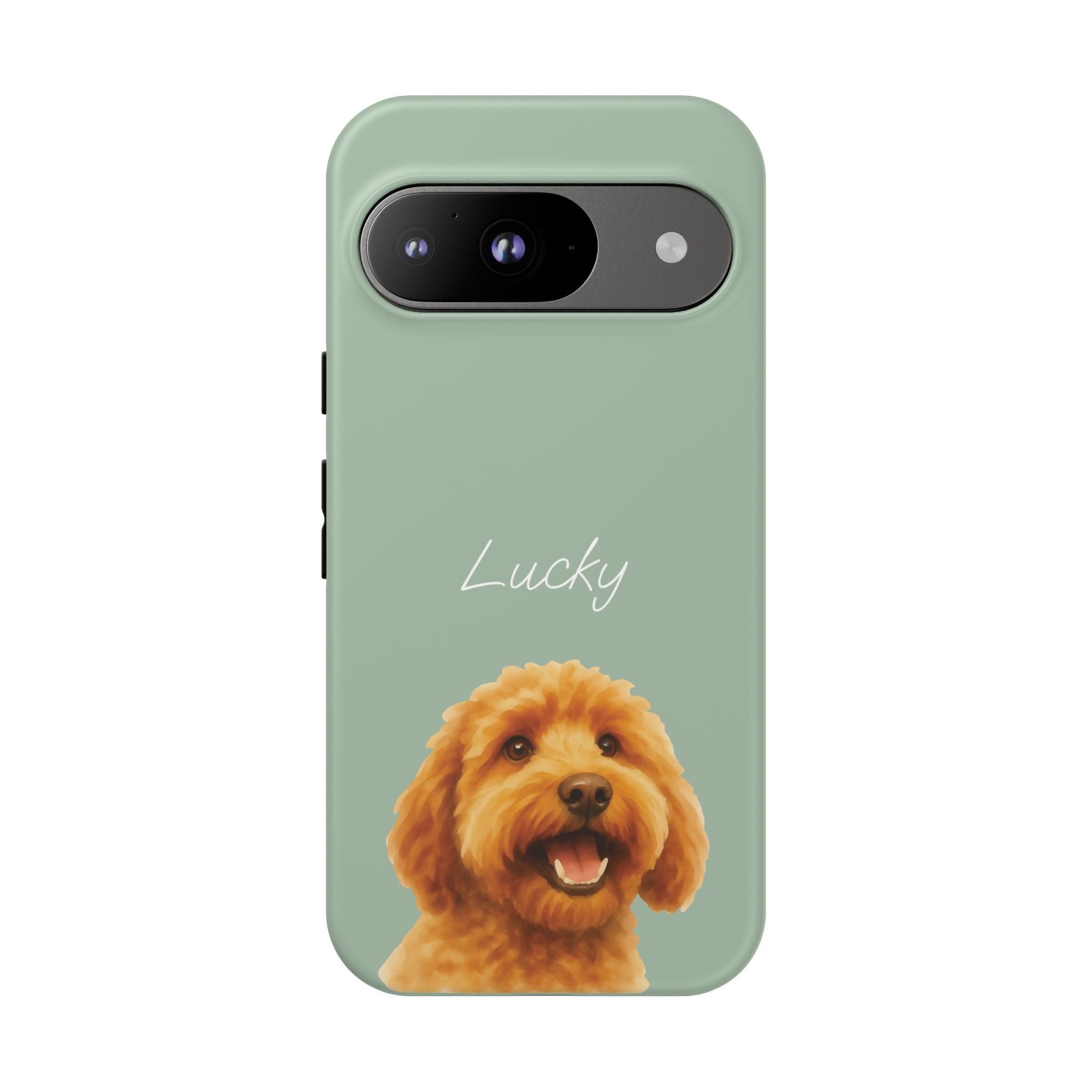 PET AQUARELL SALBEI – Personalisierte Handyhülle mit Dual-Layer-Schutz
