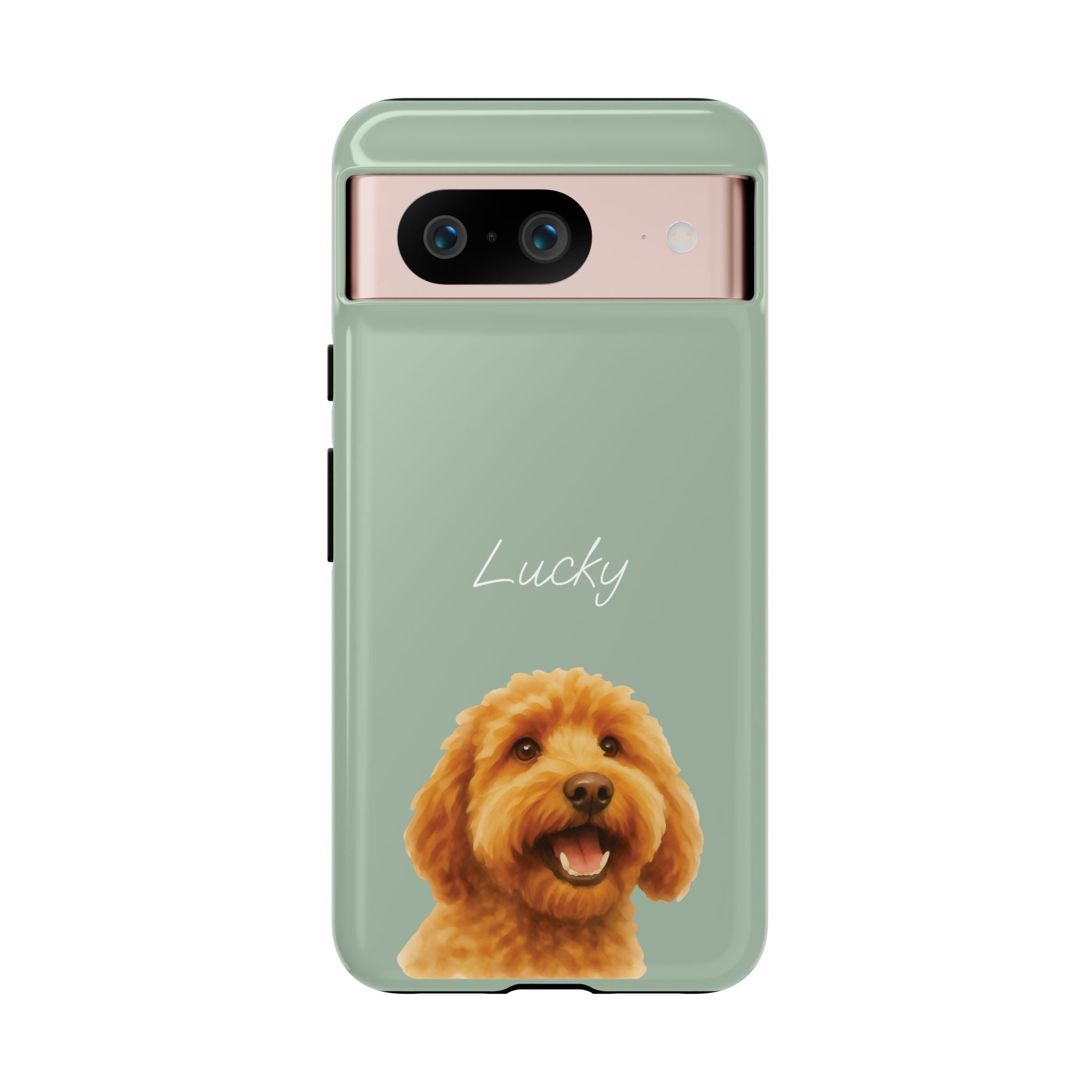 PET AQUARELL SALBEI – Personalisierte Handyhülle mit Dual-Layer-Schutz