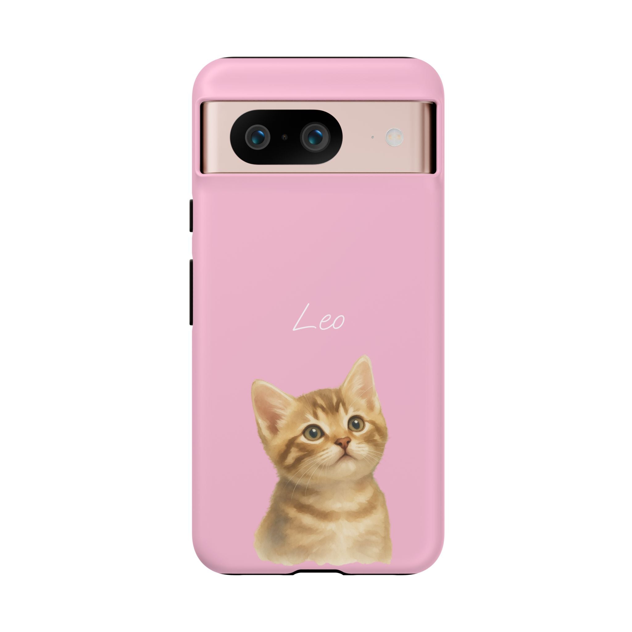 PET AQUARELL PINK – Personalisierte Handyhülle mit Dual-Layer-Schutz