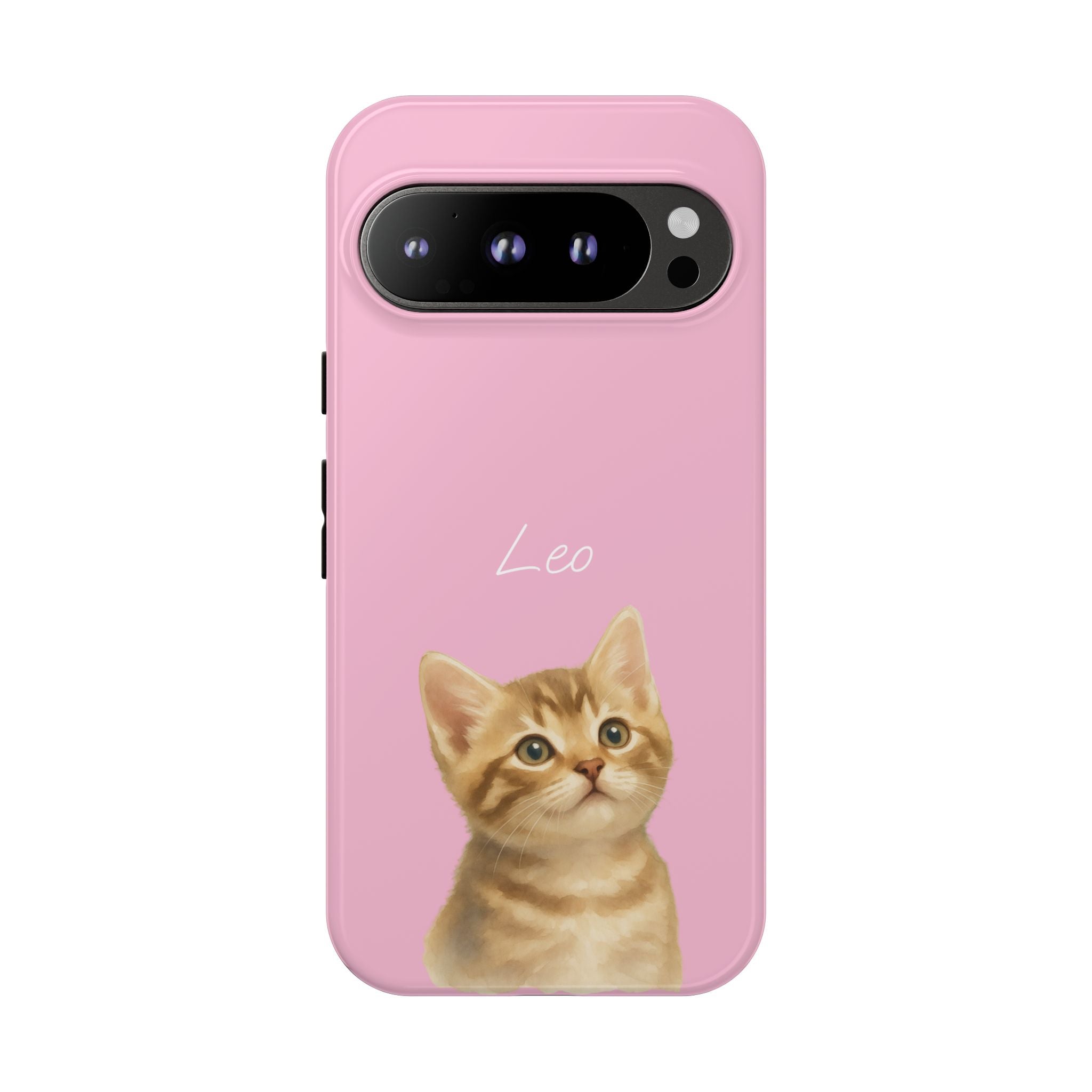 PET AQUARELL PINK – Personalisierte Handyhülle mit Dual-Layer-Schutz