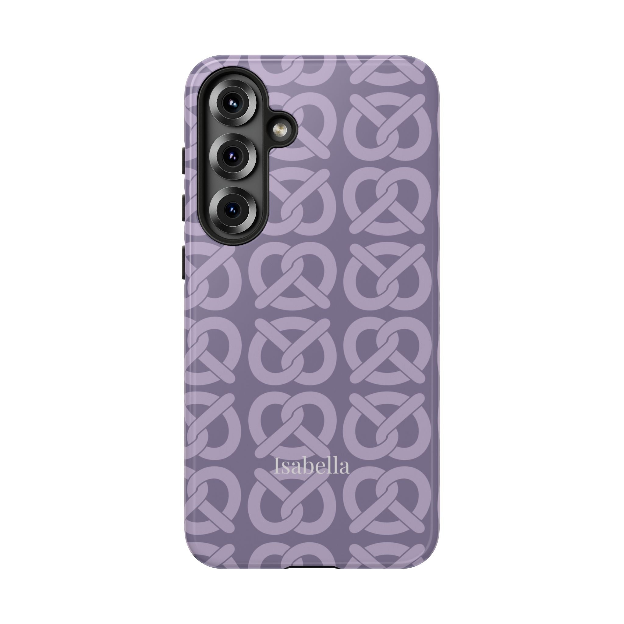 BREZN MONOGRAMM LAVENDEL – Personalisierte Handyhülle mit Dual-Layer-Schutz
