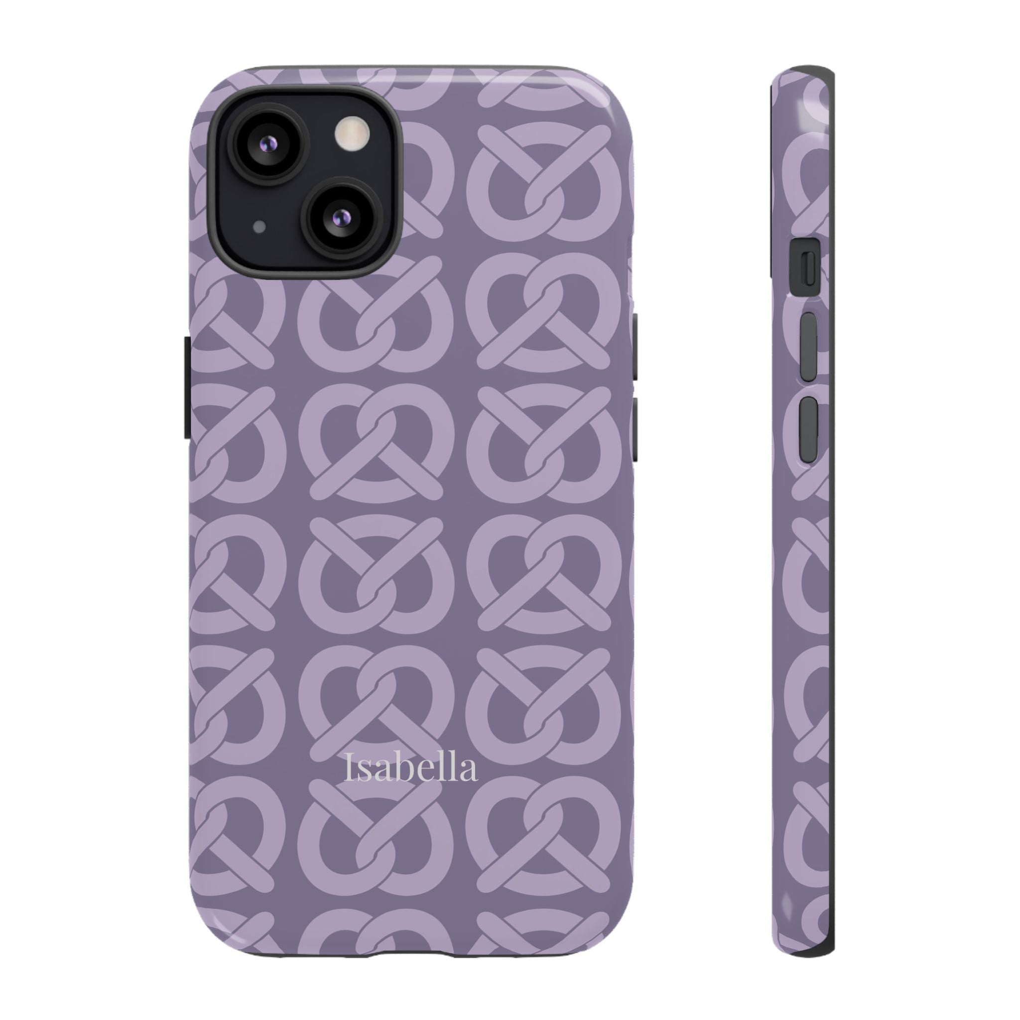BREZN MONOGRAMM LAVENDEL – Personalisierte Handyhülle mit Dual-Layer-Schutz
