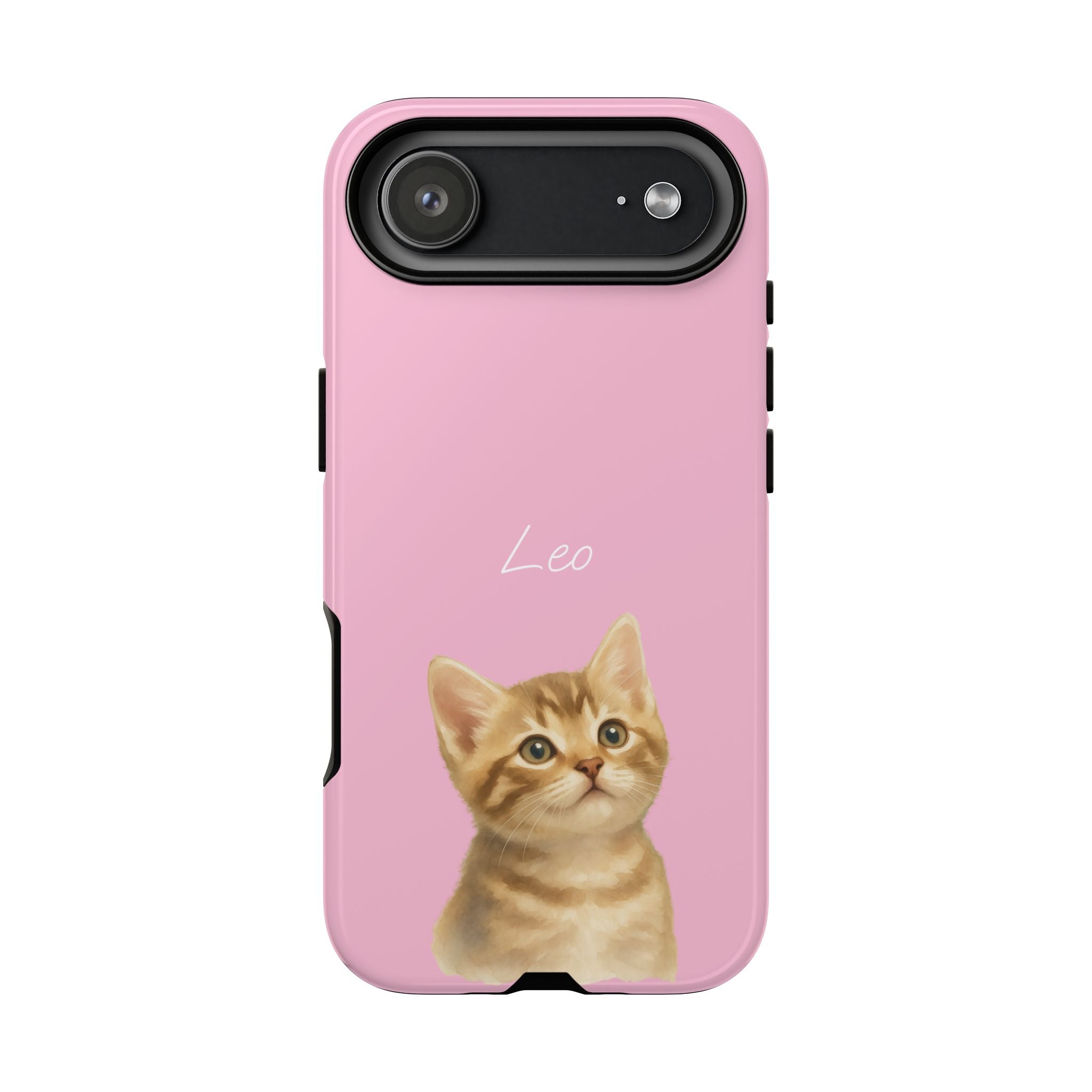 PET AQUARELL PINK – Personalisierte Handyhülle mit Dual-Layer-Schutz