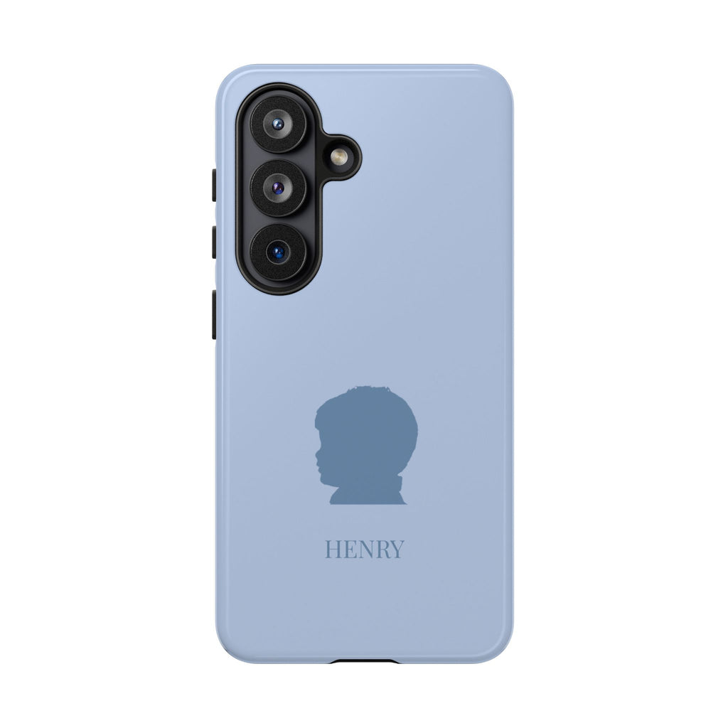 SILHOUETTE BLUE – Personalisierte Handyhülle mit Dual-Layer-Schutz