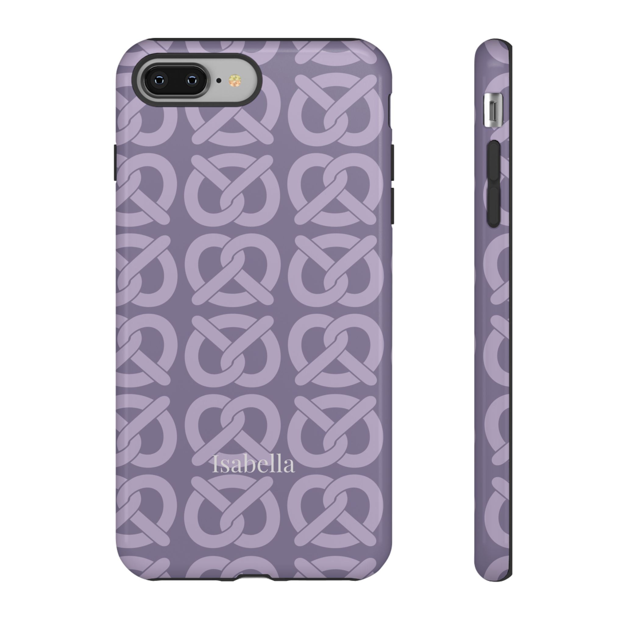 BREZN MONOGRAMM LAVENDEL – Personalisierte Handyhülle mit Dual-Layer-Schutz