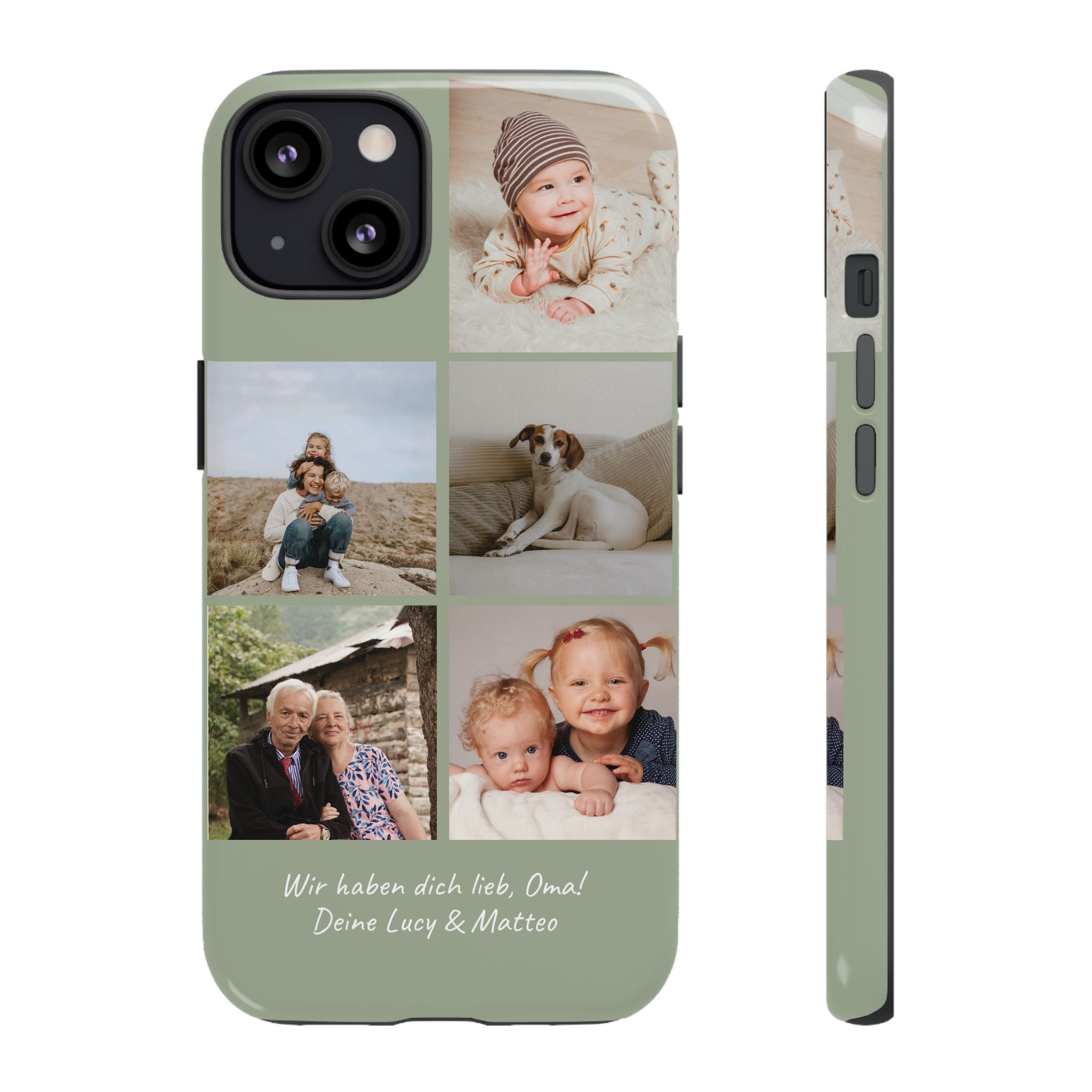 SALBEI PHOTO COLLAGE – Personalisierte Foto Handyhülle mit Dual-Layer-Schutz