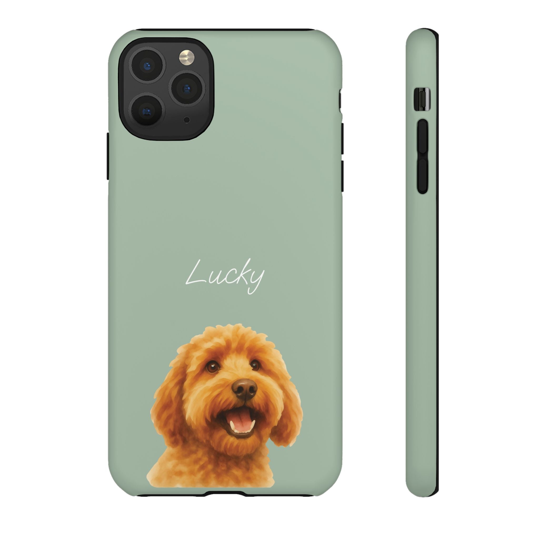 PET AQUARELL SALBEI – Personalisierte Handyhülle mit Dual-Layer-Schutz