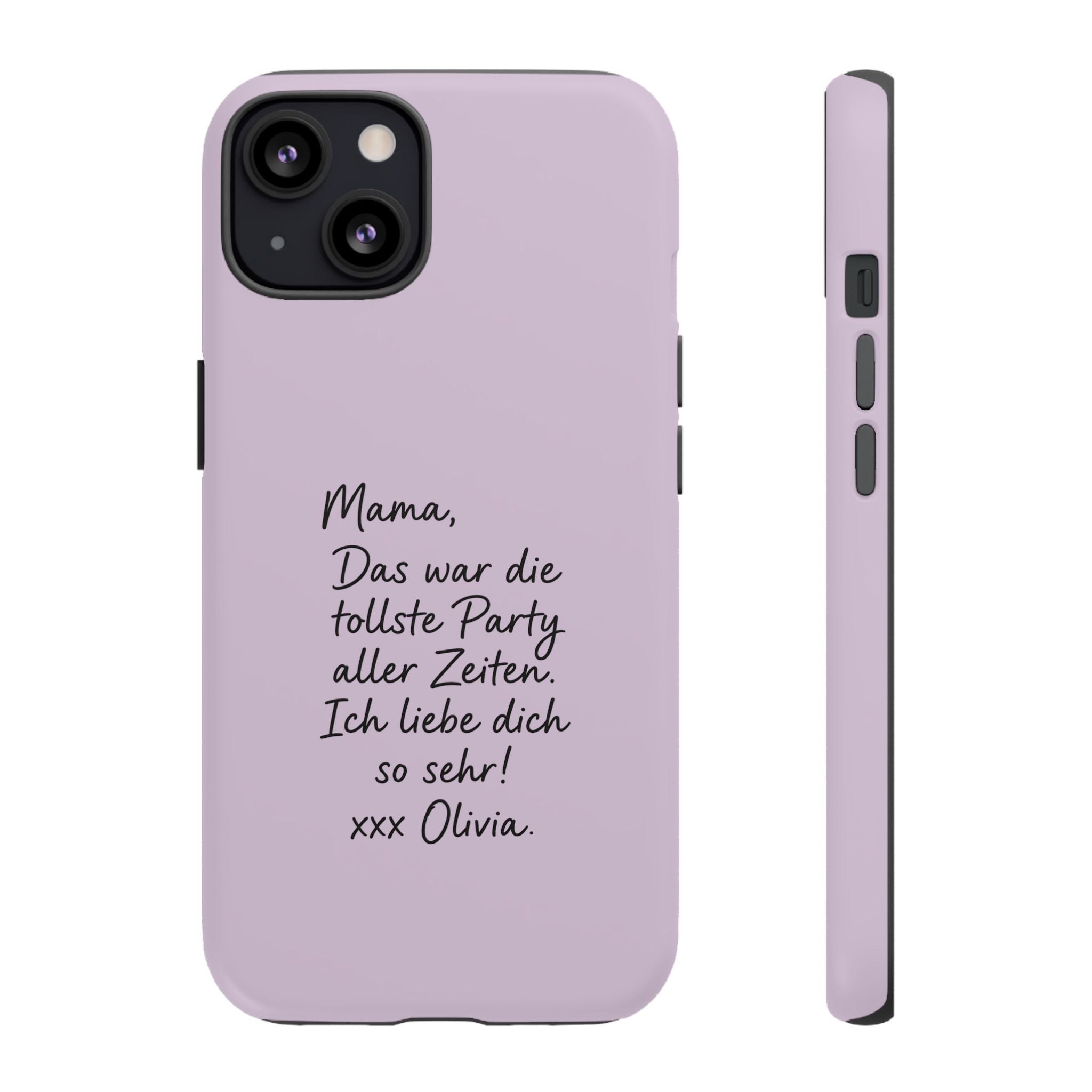 LAVENDER HANDWRITTEN NOTE – Personalisierte Handyhülle mit Dual-Layer-Schutz